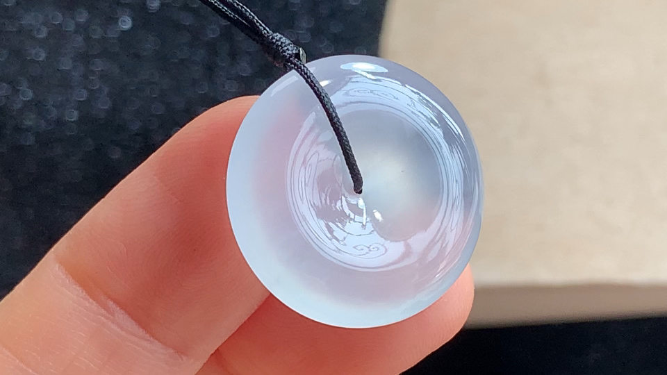 平安扣，无裂，尺寸20.7-4.6mm，包A附证书