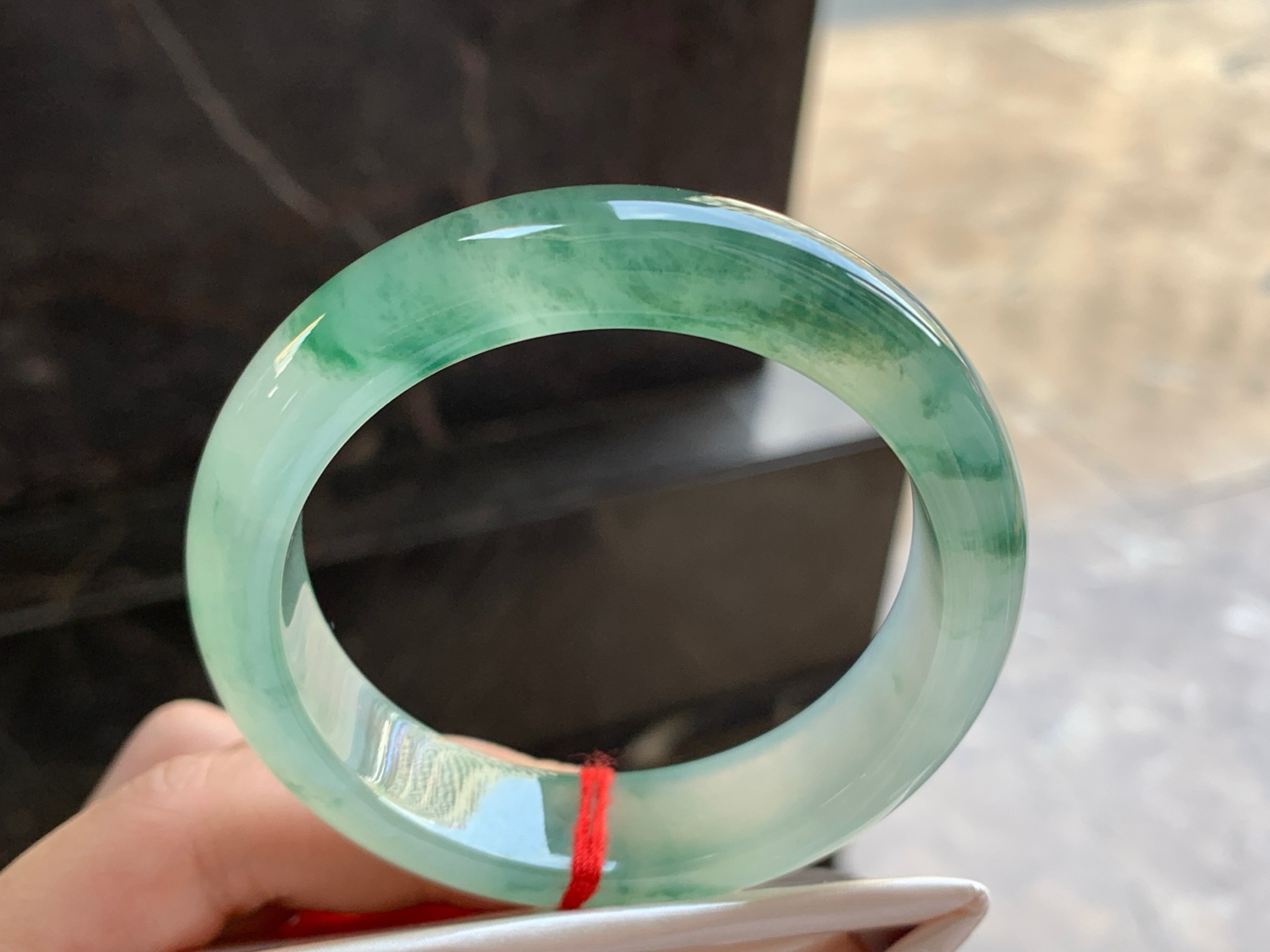 54-14-8.6
冰绿花手镯^_^种水好