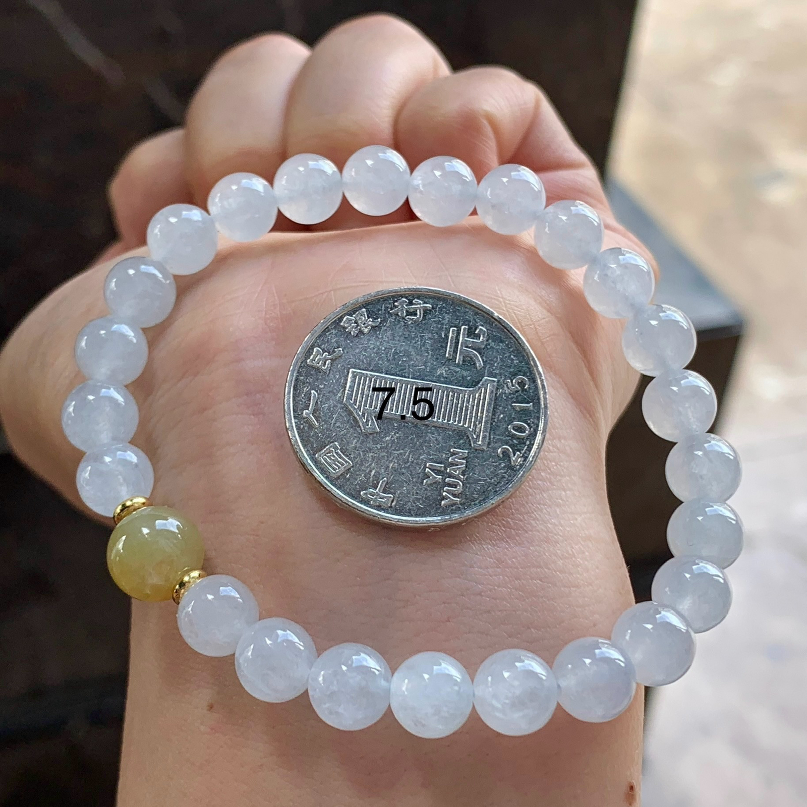 冰种手串^_^清新 尺寸7.5