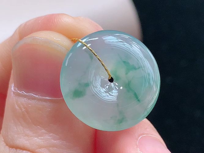 ️ 平安扣，无裂，尺寸18.4-4.8mm，包A附证书
