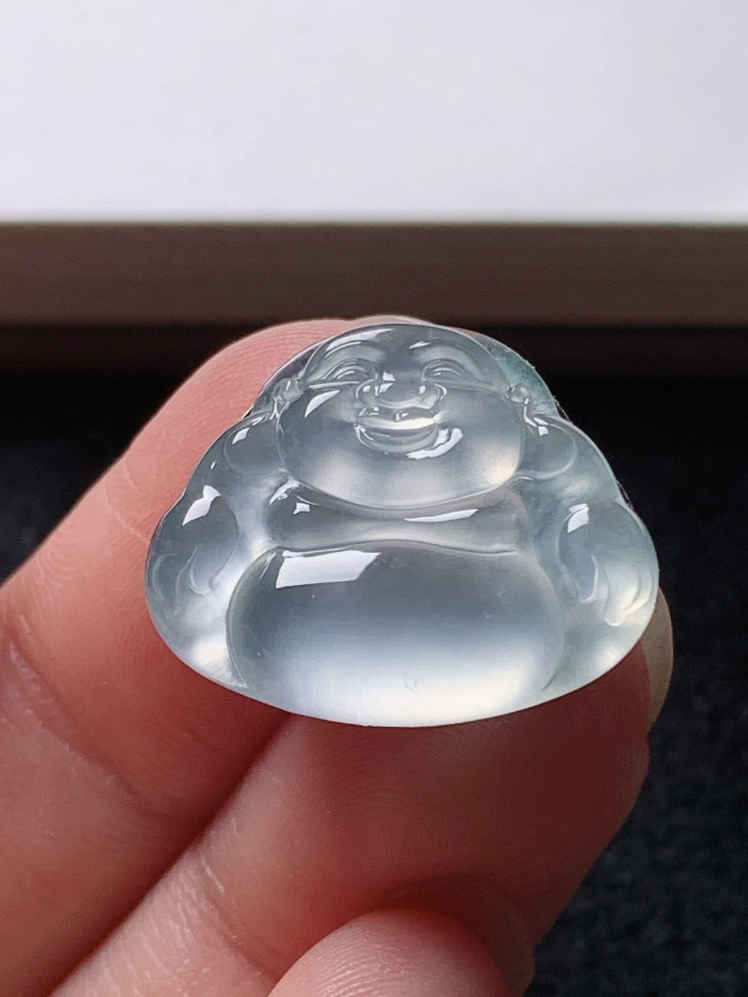 ️玻璃种坐佛，水润种老 0601 尺寸20.3*16.5*3.3