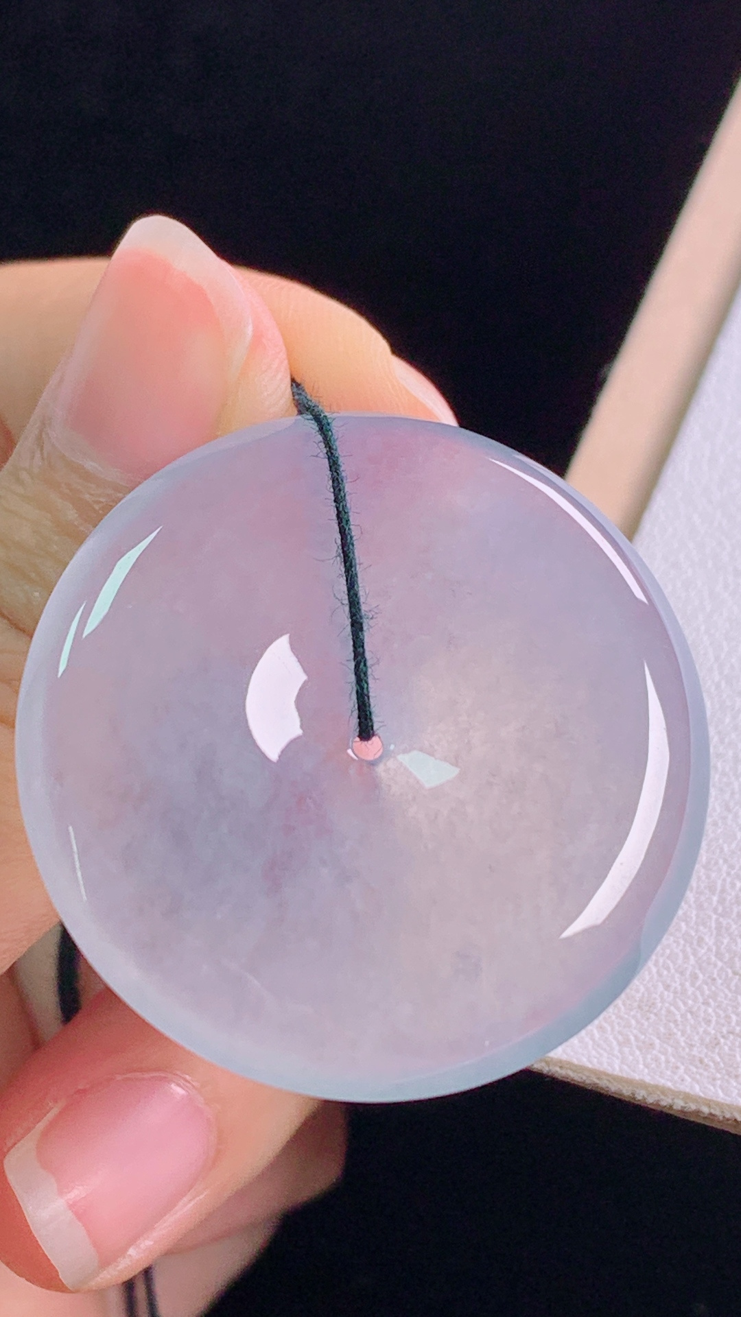 ️平安扣种水，冰透起光，无裂尺寸:33.0-5.6mm 26