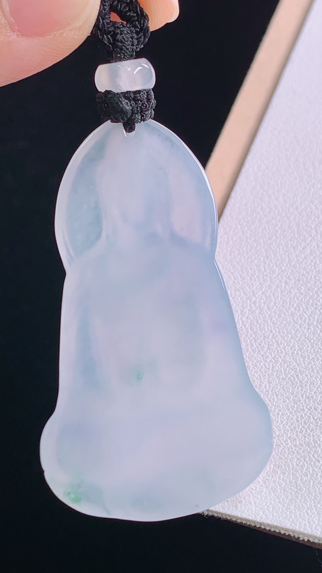 紫飘花观音，一刀切 紫气东来，花色灵动，无裂 尺寸:50.5-30.6-5.3mm 28