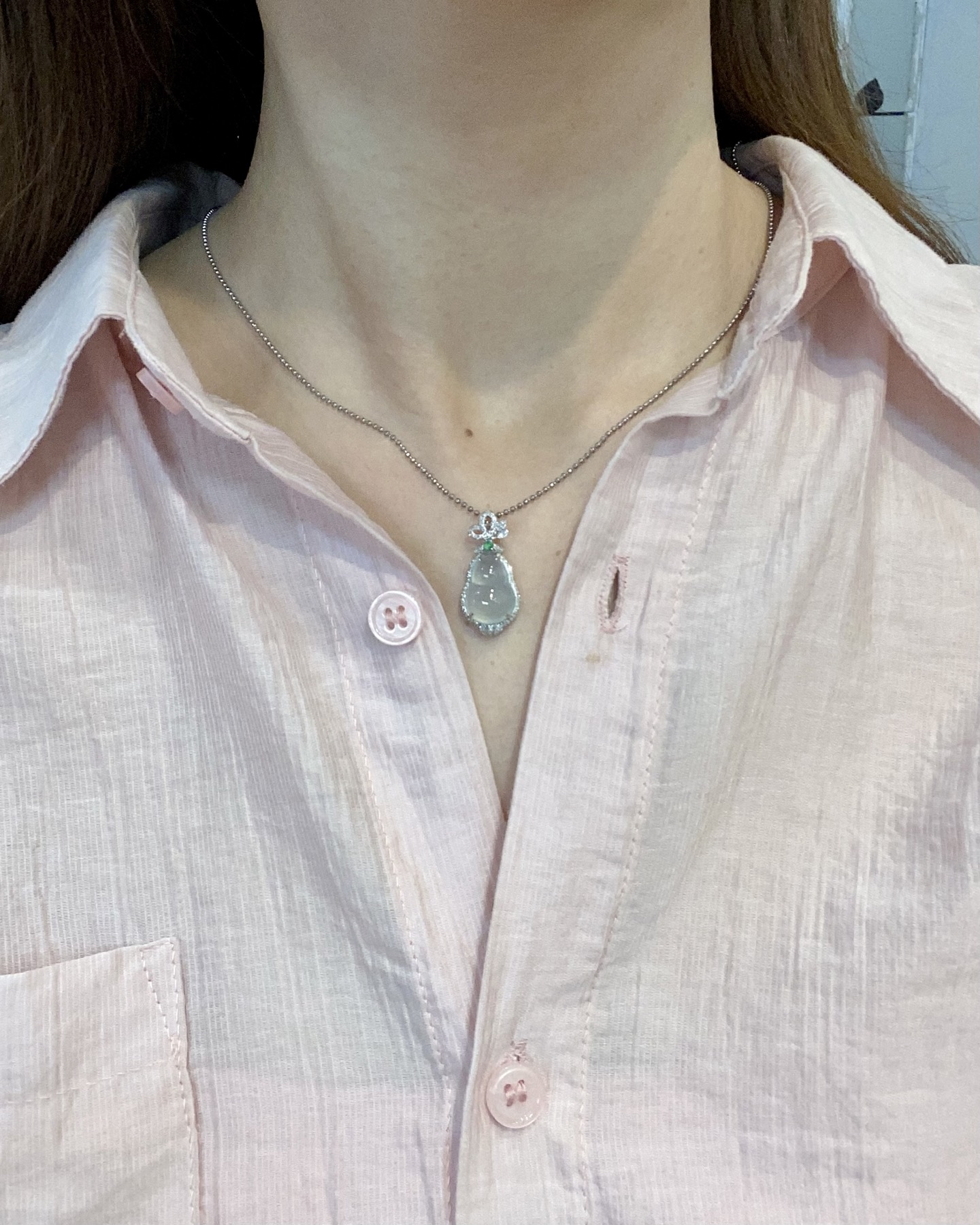 高冰葫芦吊坠·金 整·26-12.3-8.6mm 裸·14.7-10-3.8mm