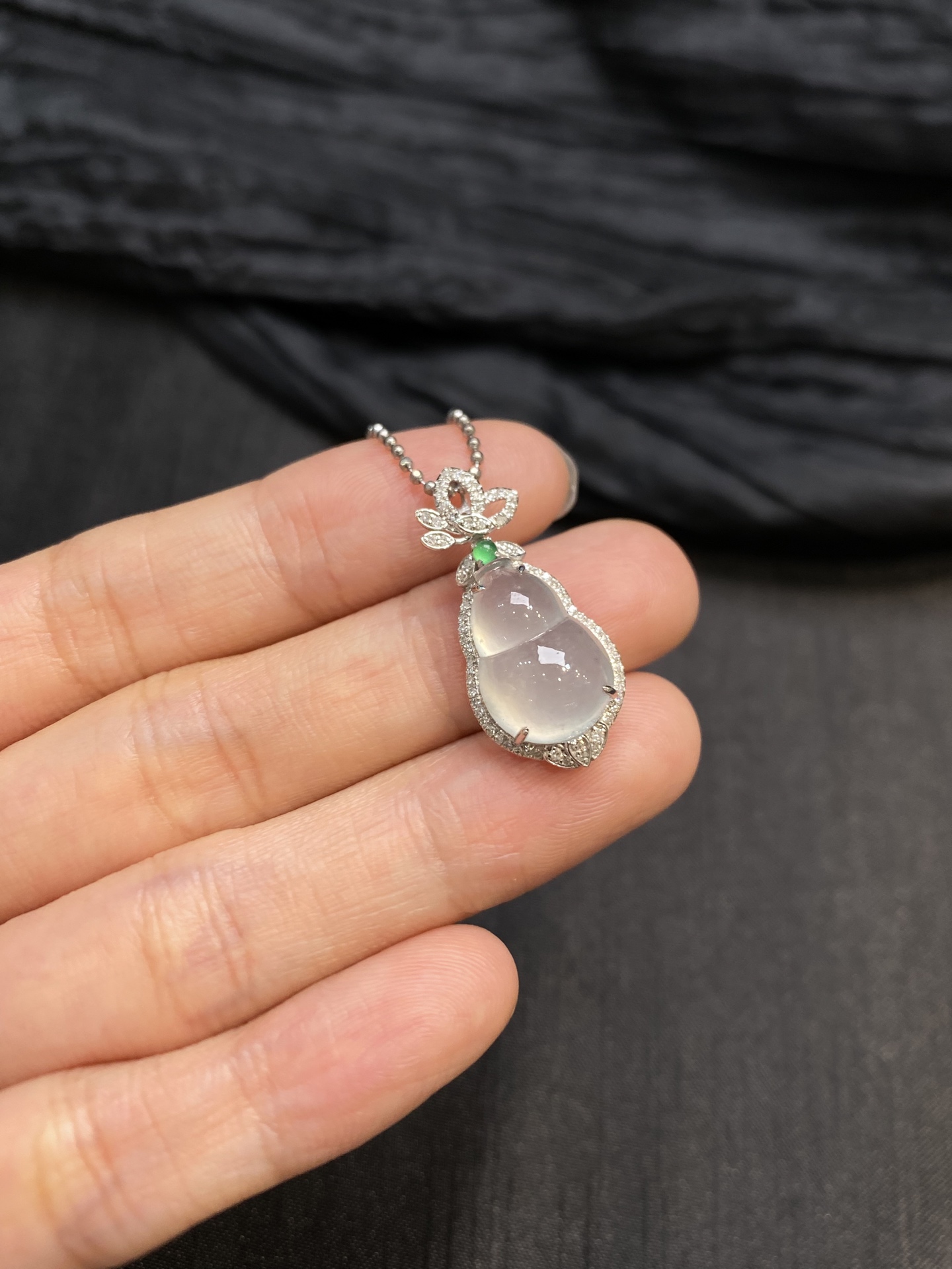 高冰葫芦吊坠·金 整·26-12.3-8.6mm 裸·14.7-10-3.8mm