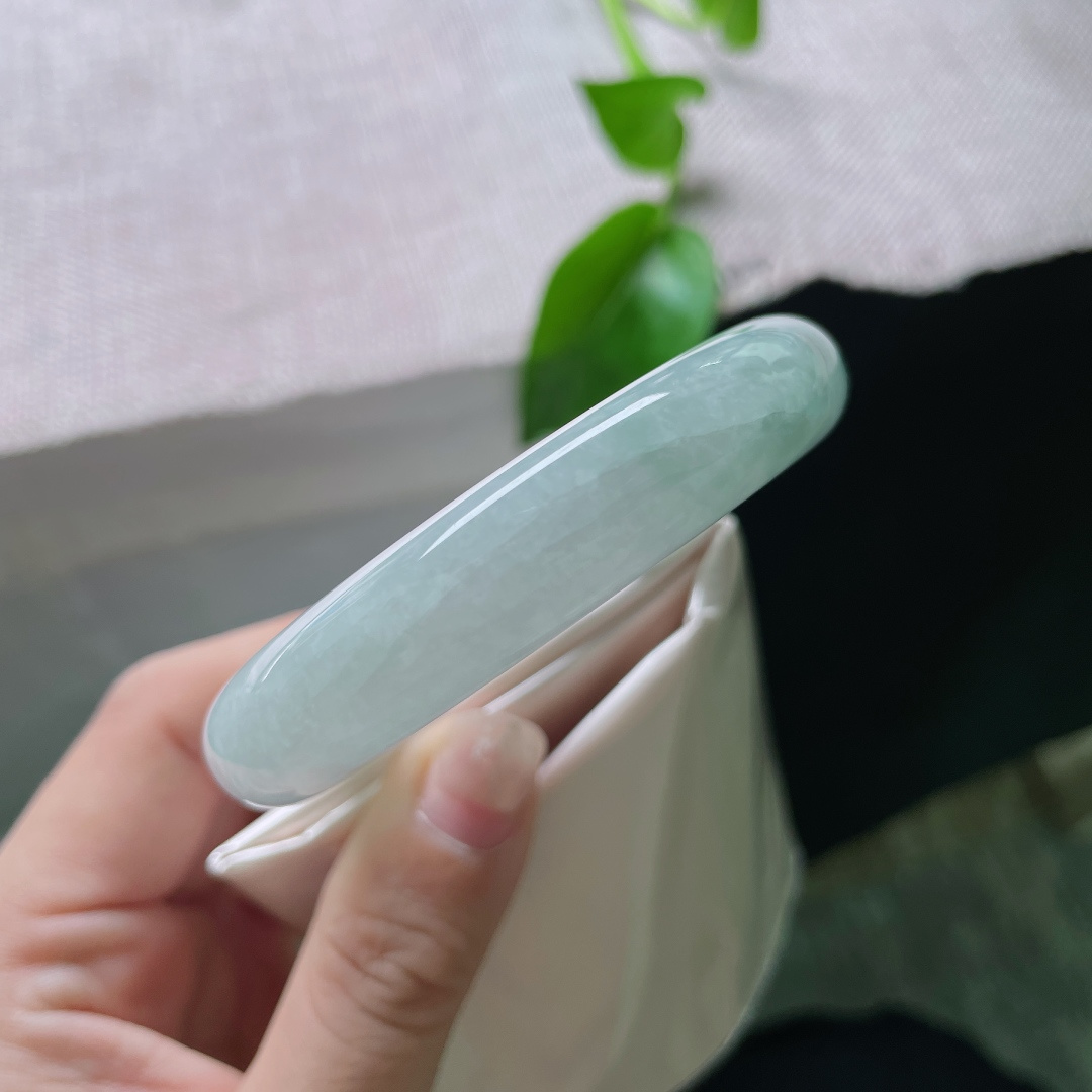 53.8/12.8/9.1，飘绿正圈，点翠千金，冰润通透，种老，熠熠生辉，有纹，ss53815a
