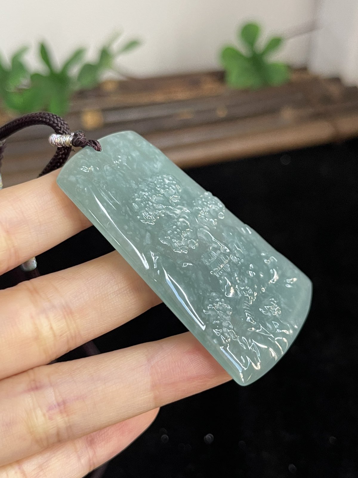 翡翠山水牌