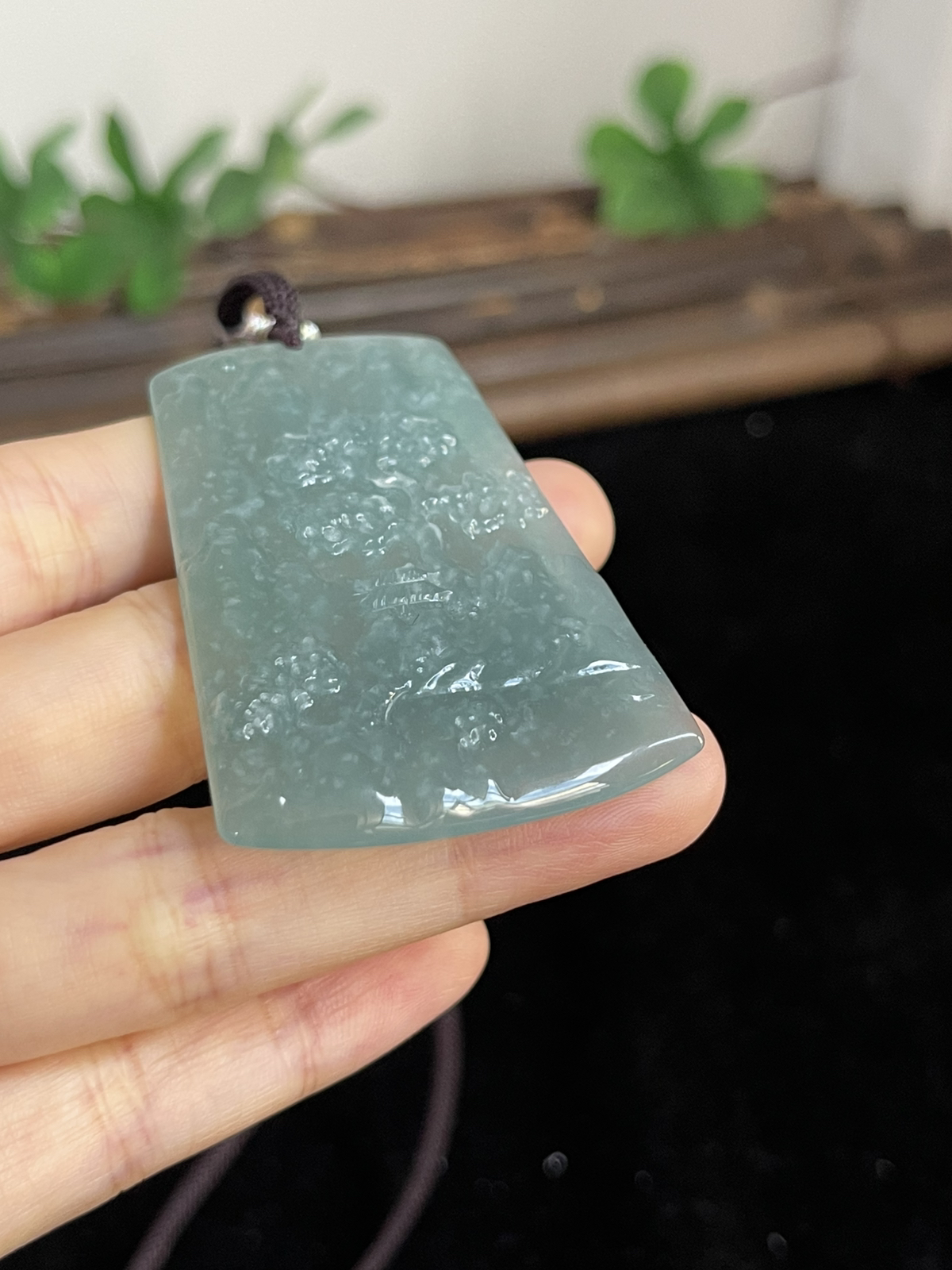 翡翠山水牌
