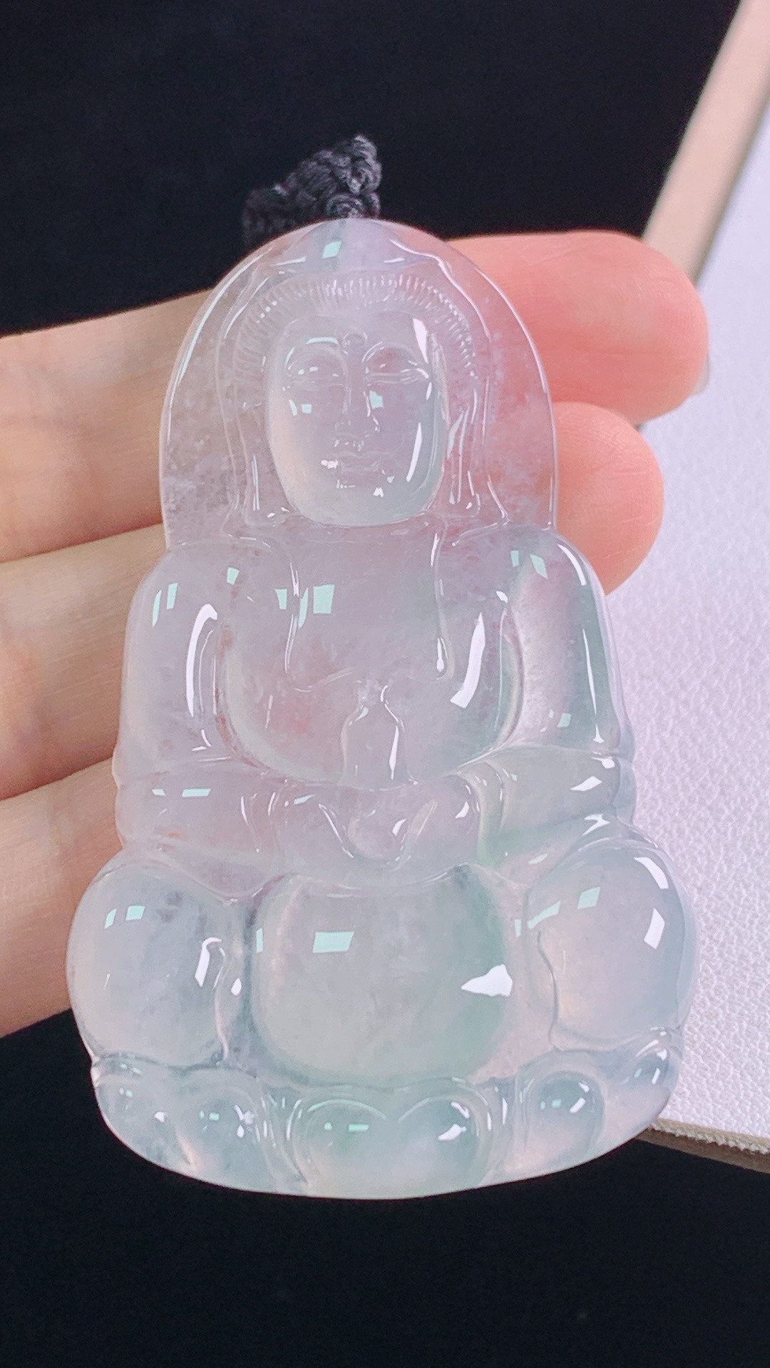️观音 种水，刚性十足，无裂 尺寸:58.4-35.6-5.2mm 26