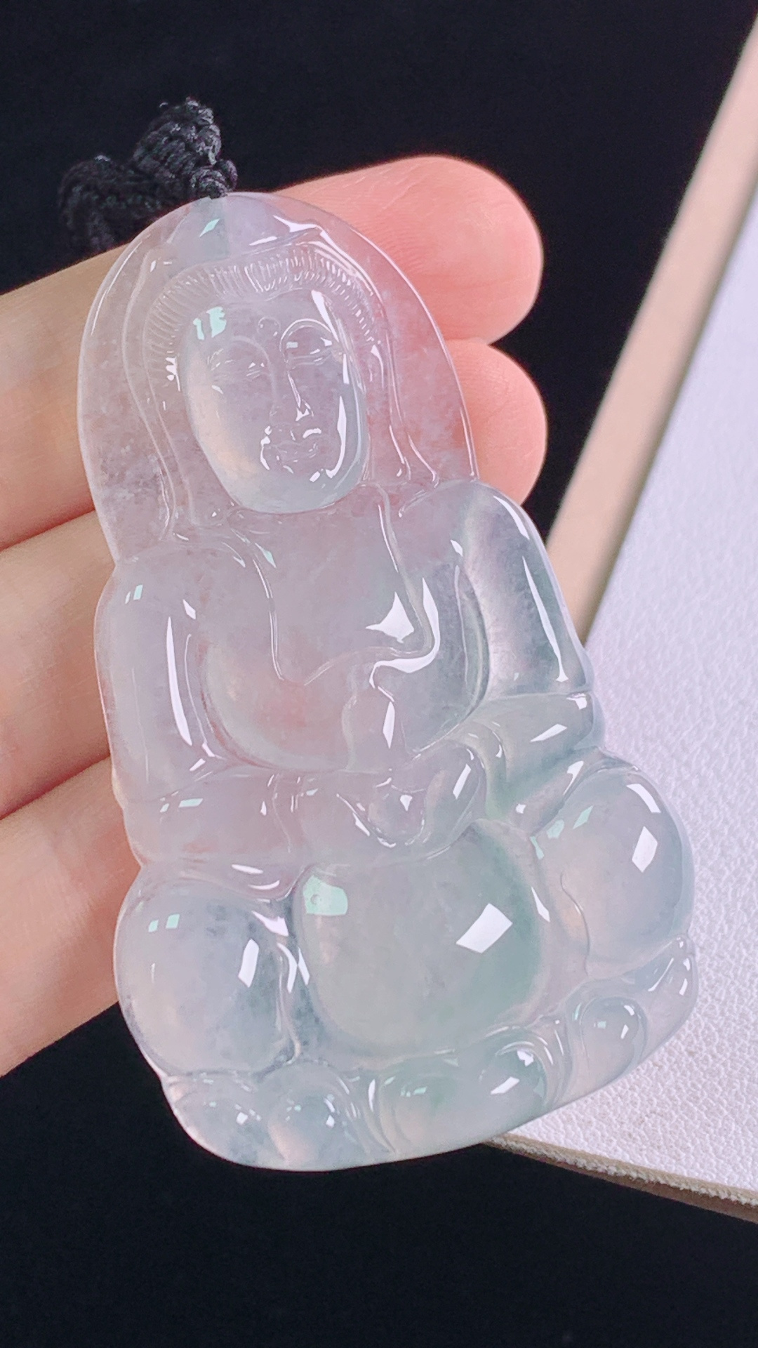 ️观音 种水，刚性十足，无裂 尺寸:58.4-35.6-5.2mm 26