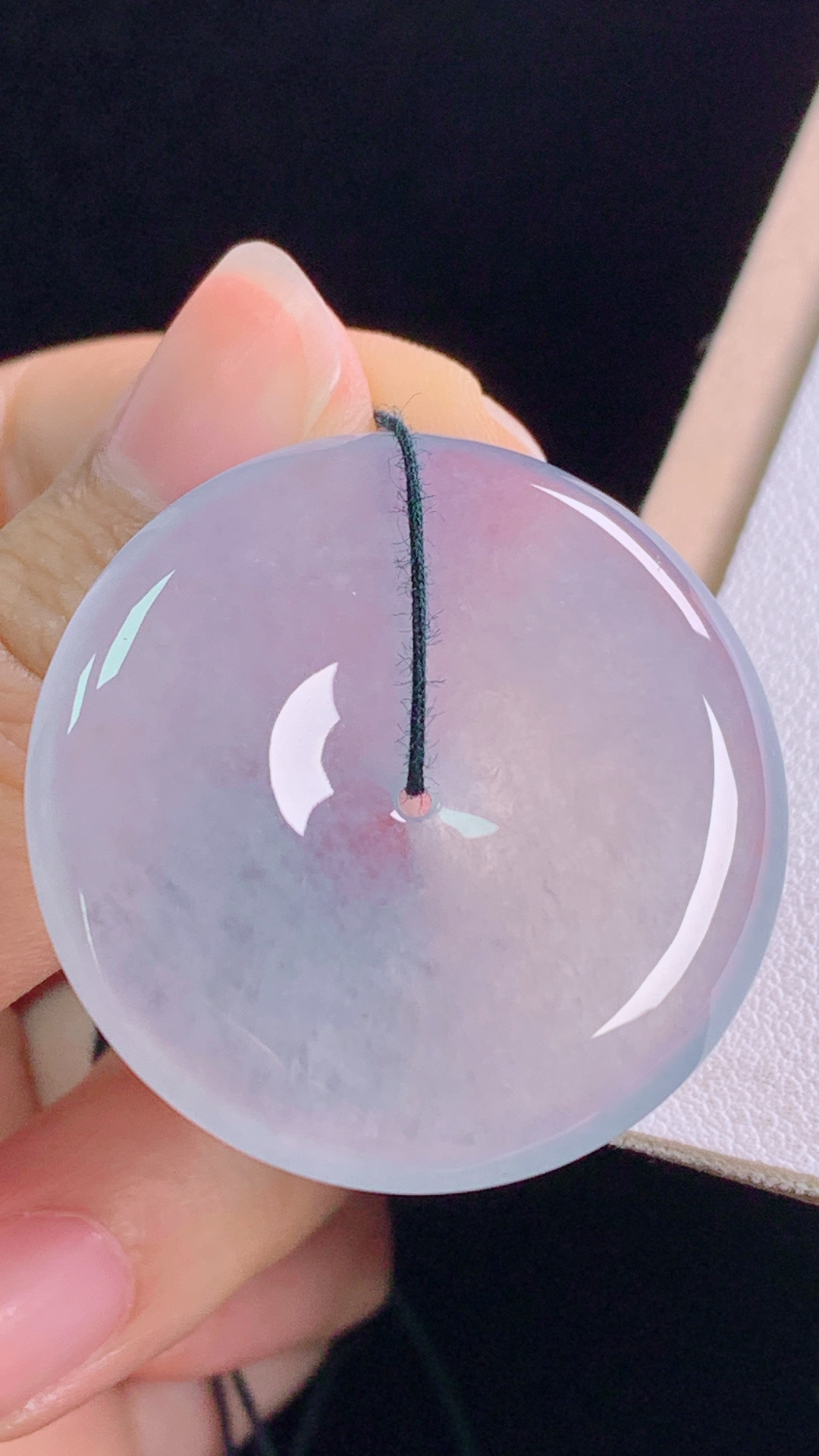 ️平安扣种水，冰透起光，无裂尺寸:33.0-5.6mm 26