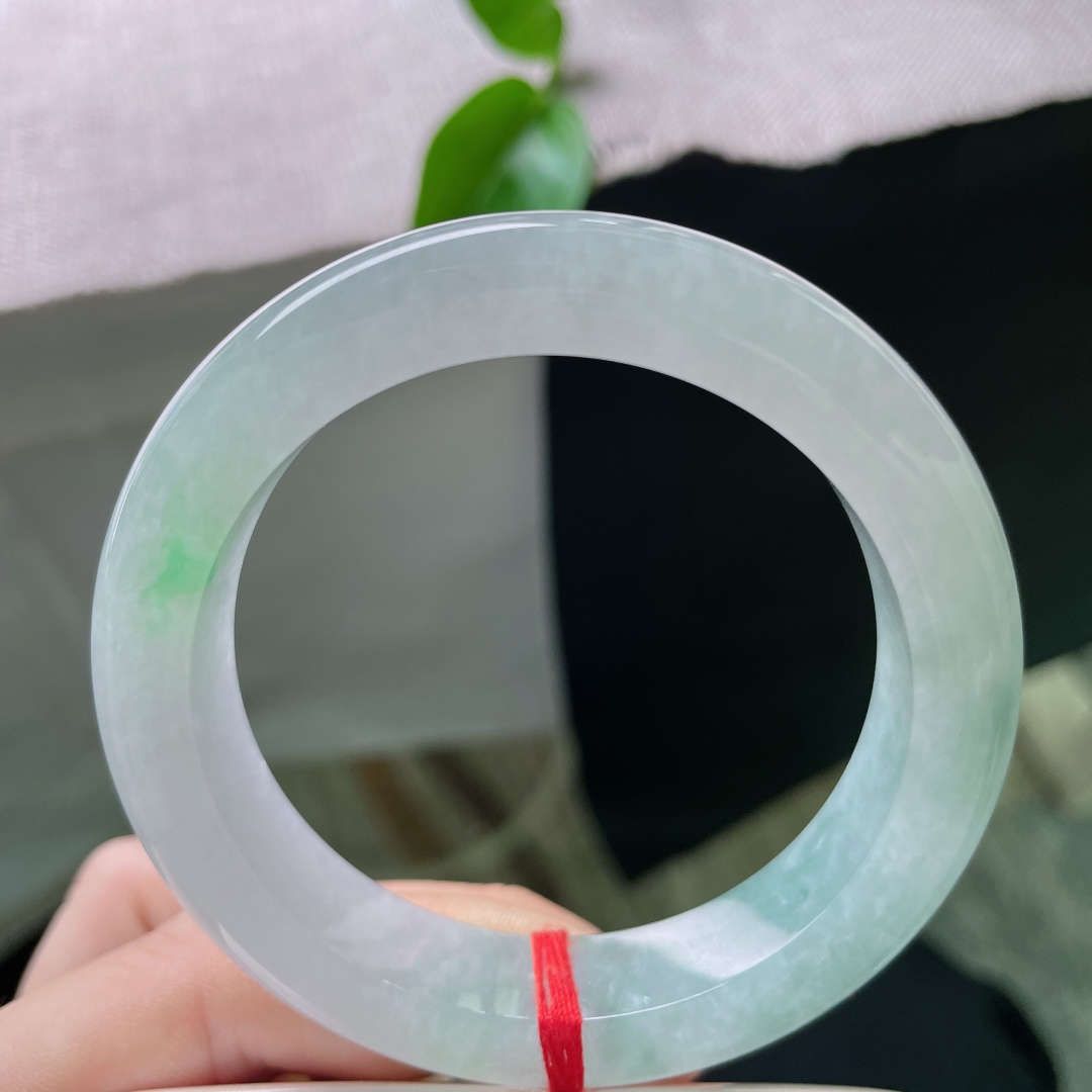 53.8/12.8/9.1，飘绿正圈，点翠千金，冰润通透，种老，熠熠生辉，有纹，ss53815a