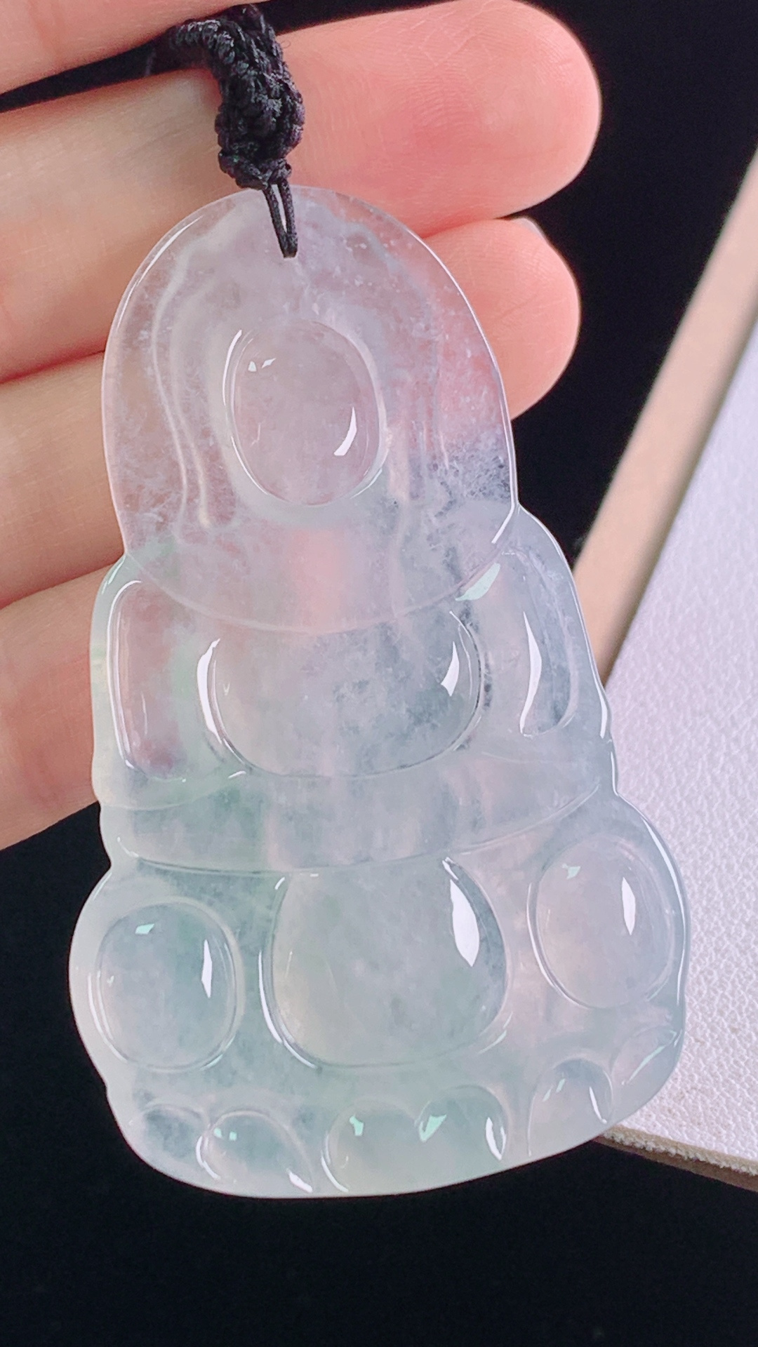 ️观音 种水，刚性十足，无裂 尺寸:58.4-35.6-5.2mm 26