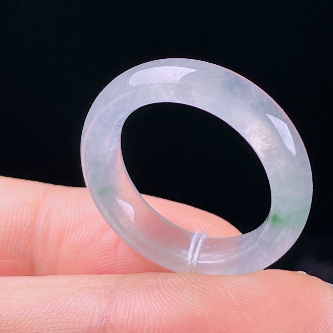 ️冰种指环，老种起光，细底通透，尺寸：6.2/3.7圈口20mm0602