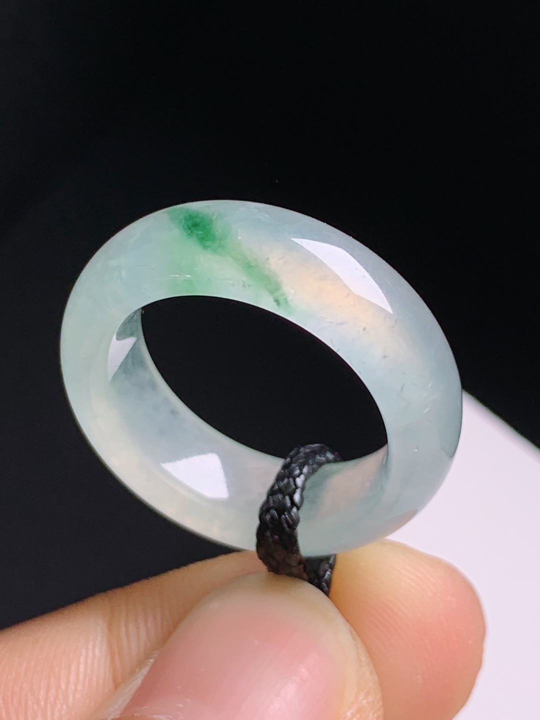 ️ 冰润飘绿戒圈，简约耐看