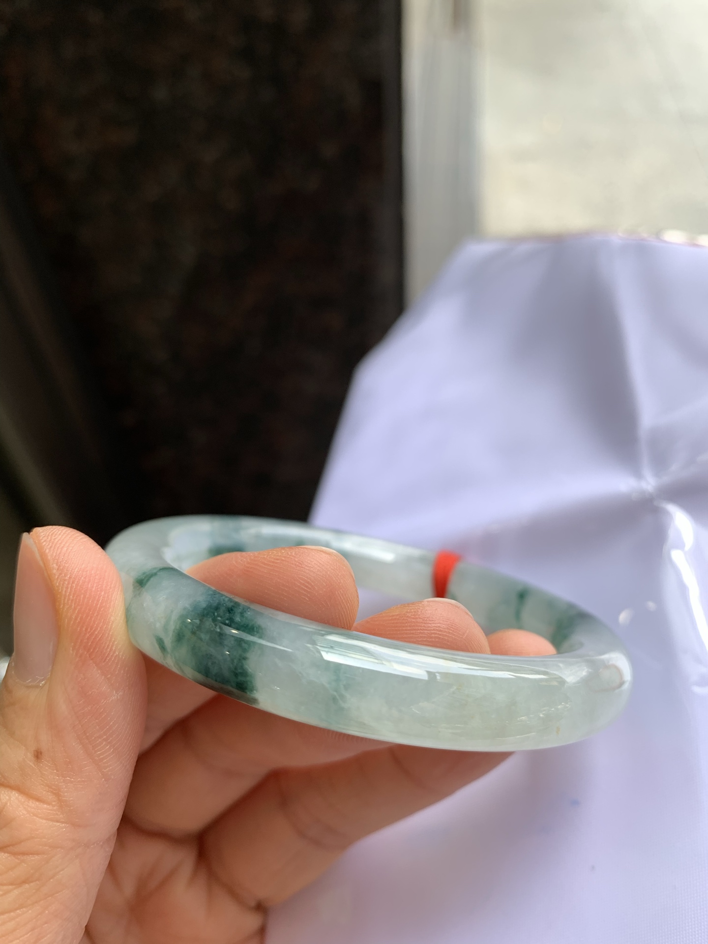 圆条飘花 微细纹 尺寸：54.8/9.8/9.6 花色漂亮