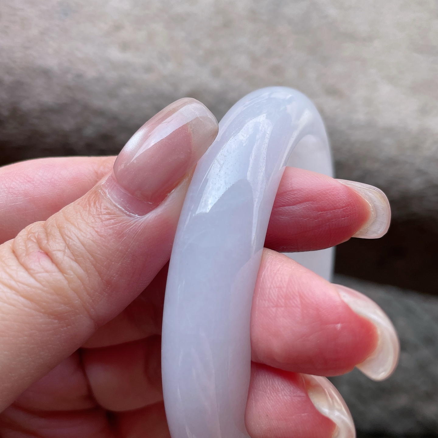 冰润白冰，晶莹剔透，水润，种老，棉纹