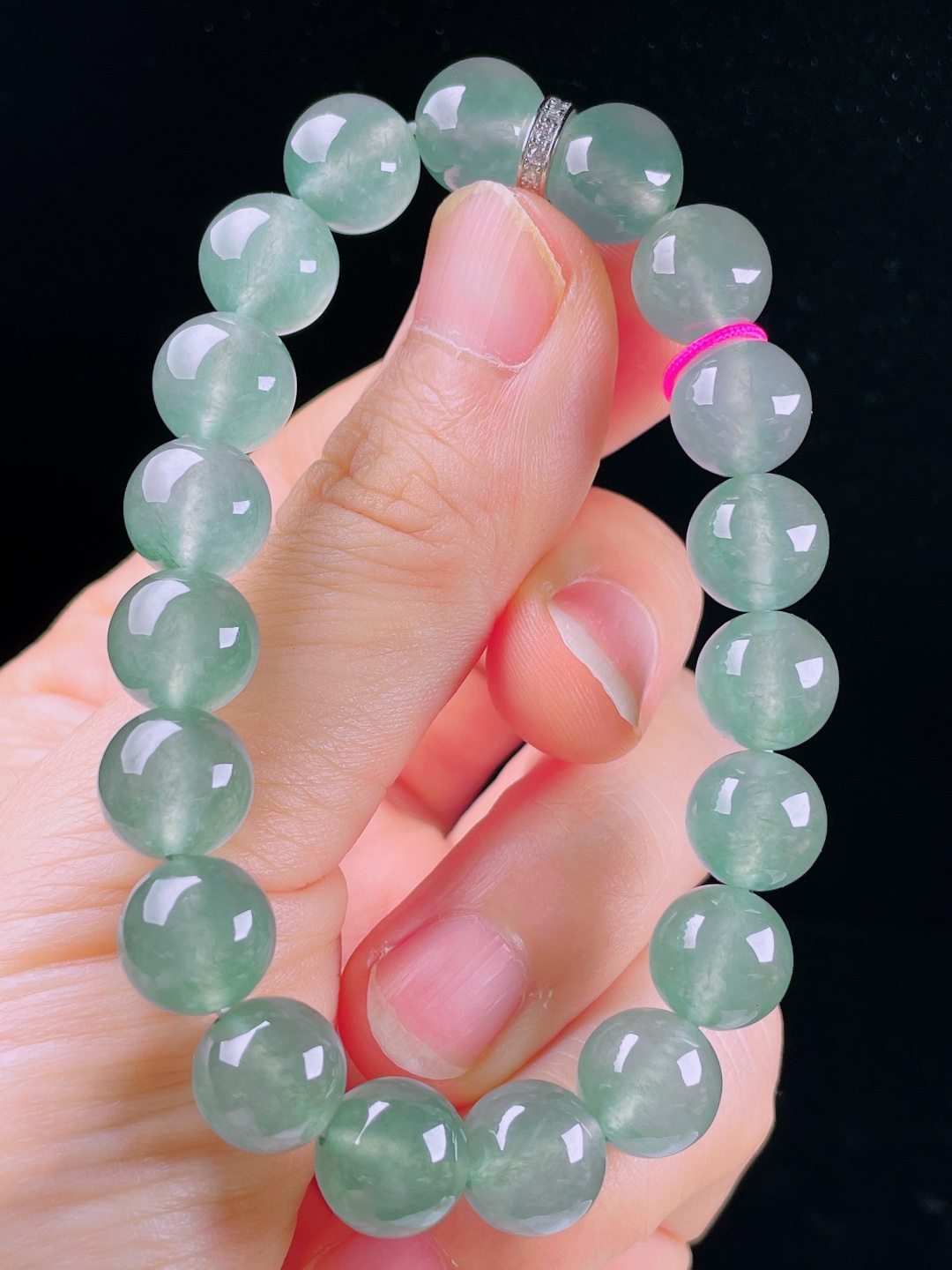 ️，老种起光，细底通透，尺寸：10mm