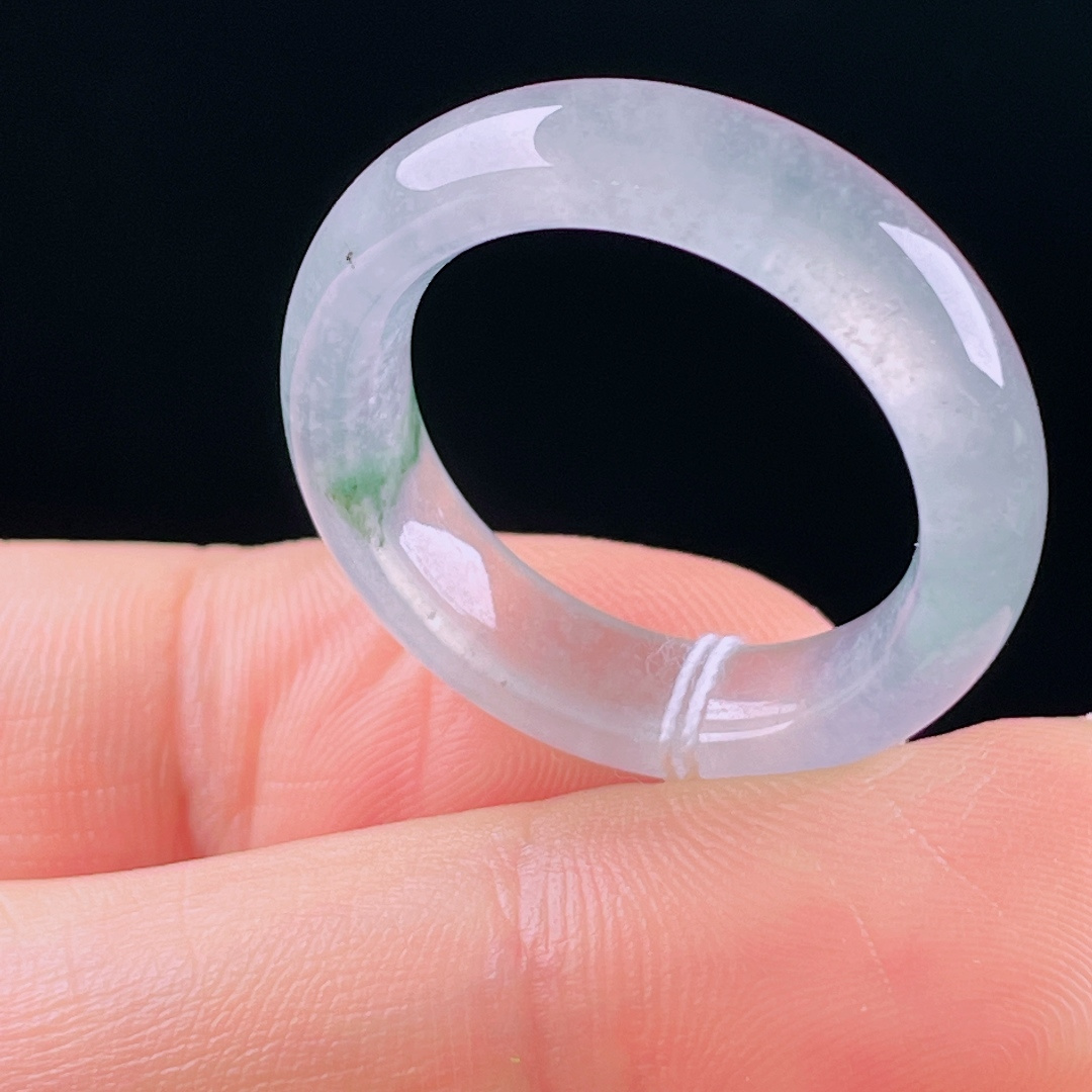 ️冰种指环，老种起光，细底通透，尺寸：6.2/3.7圈口20mm0602