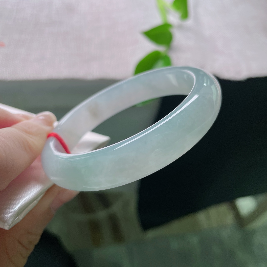 57/12.7/8.0，冰晴正圈，水润，细腻，优雅，甜美，贵气，冰清玉洁，一点棉，ss51434a