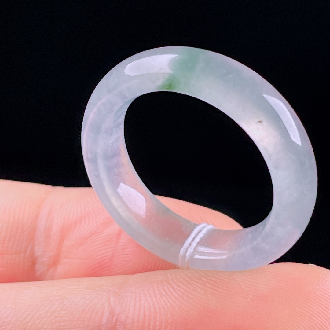 ️冰种指环，老种起光，细底通透，尺寸：6.2/3.7圈口20mm0602