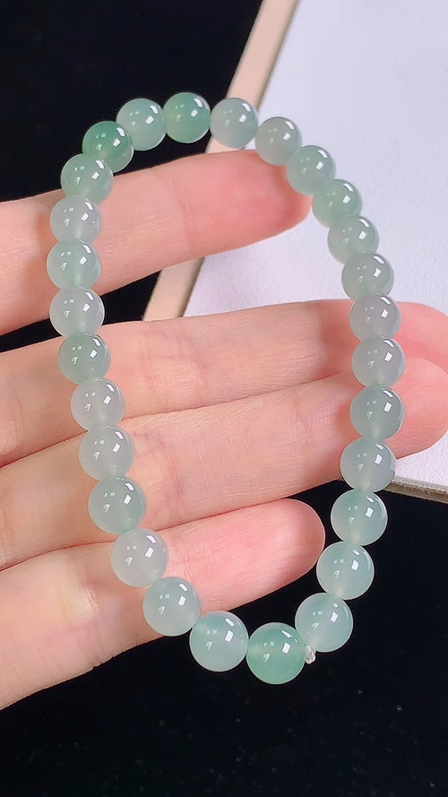 冰种手链，尺寸:7.1-7.1mm 30