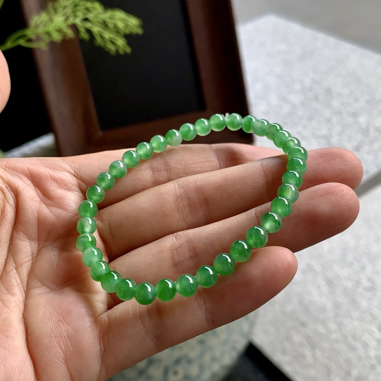 冰绿珠串，起光而且胶感满满