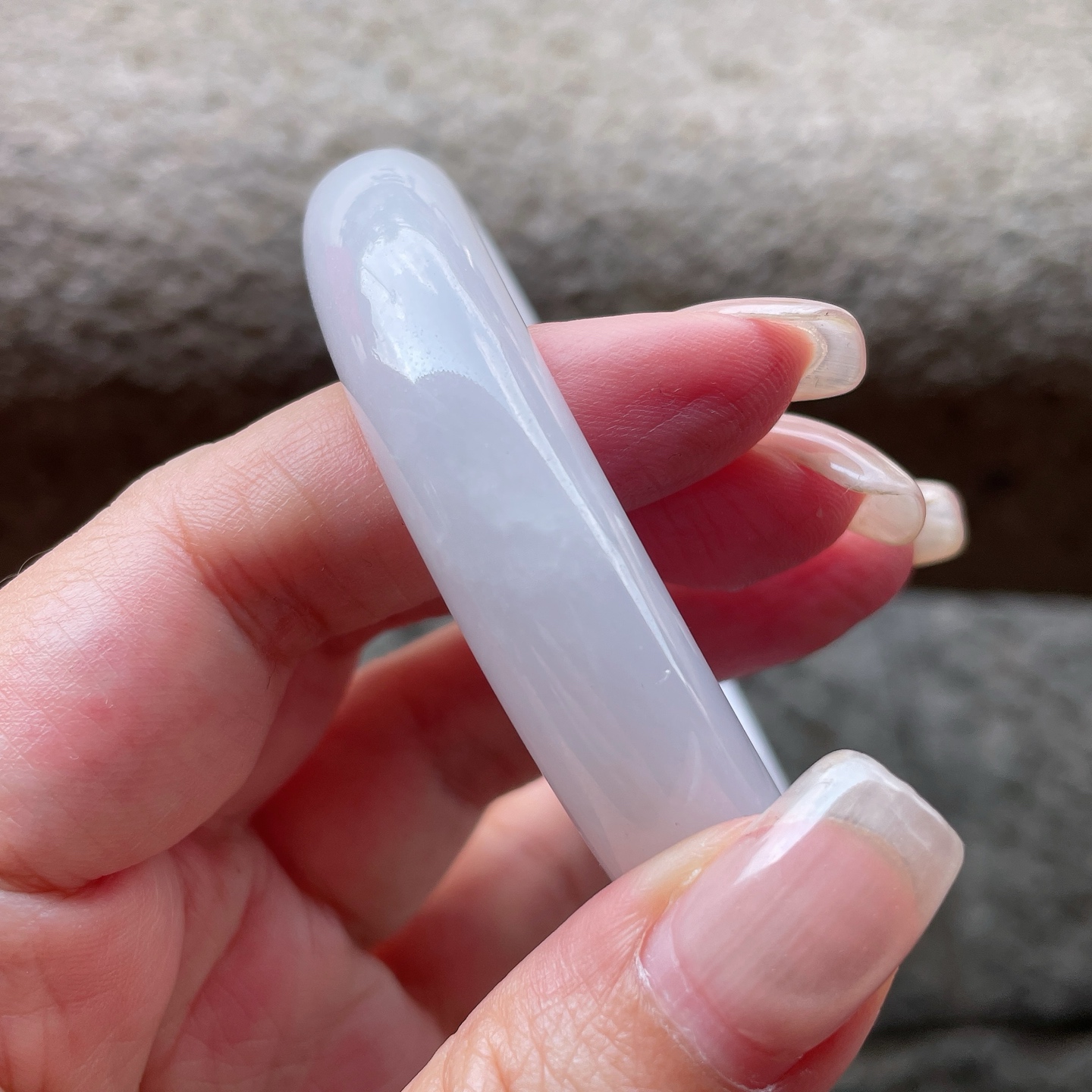 冰润白冰，晶莹剔透，水润，种老，棉纹