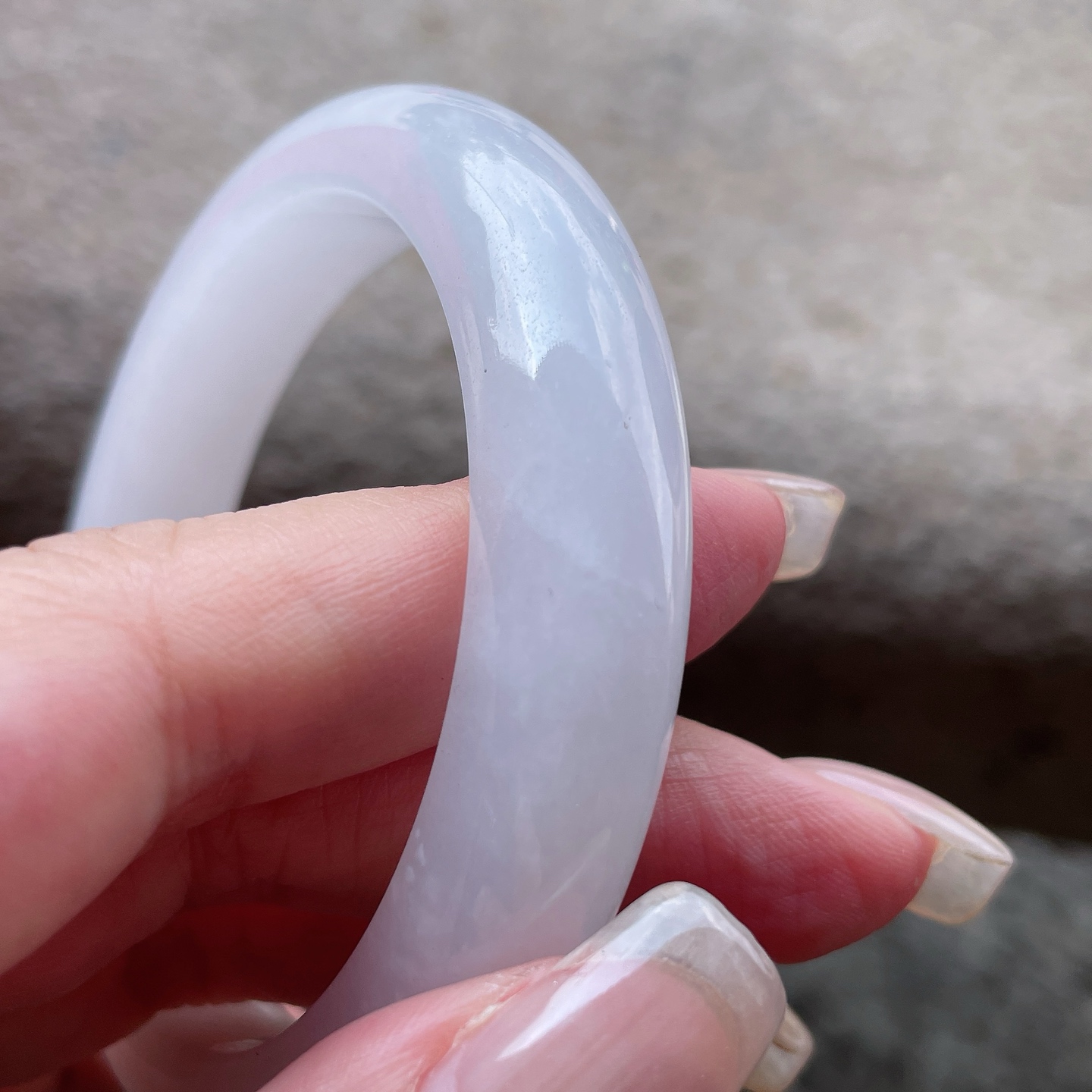 冰润白冰，晶莹剔透，水润，种老，棉纹