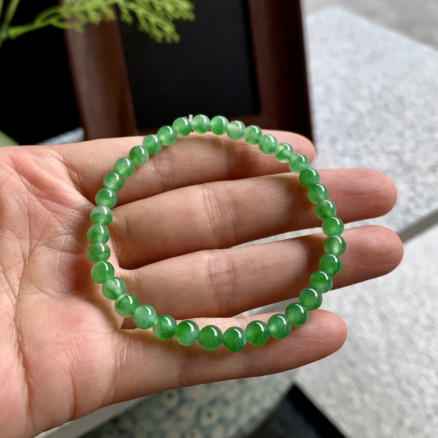 冰绿珠串，起光而且胶感满满