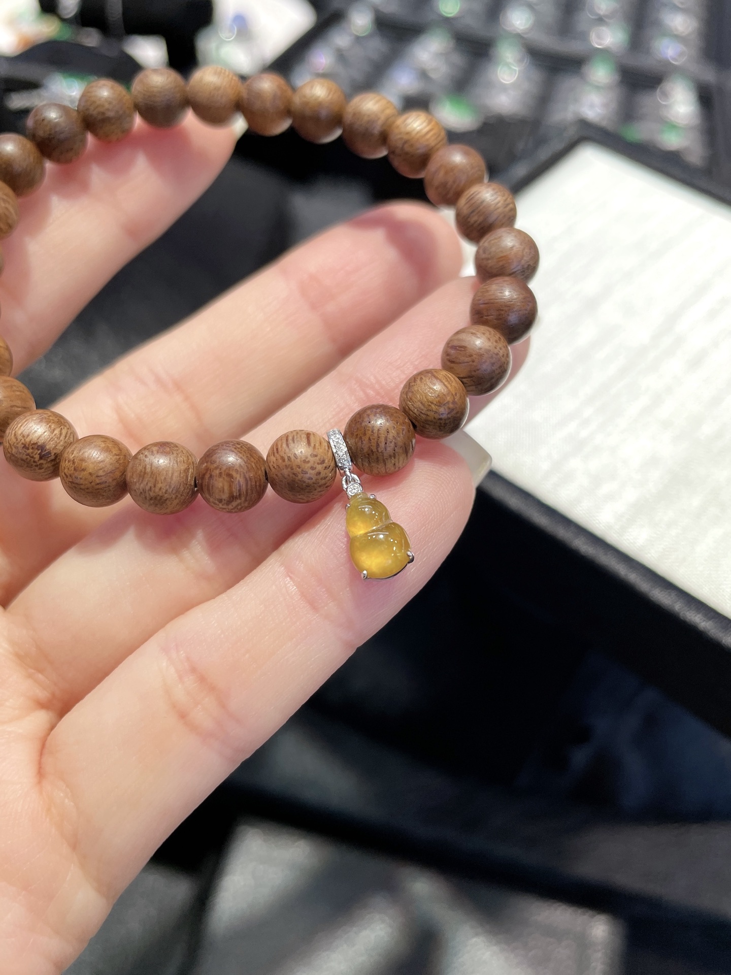 扣 发财金葫芦 18k金一枚 16-5.8-4.6mm