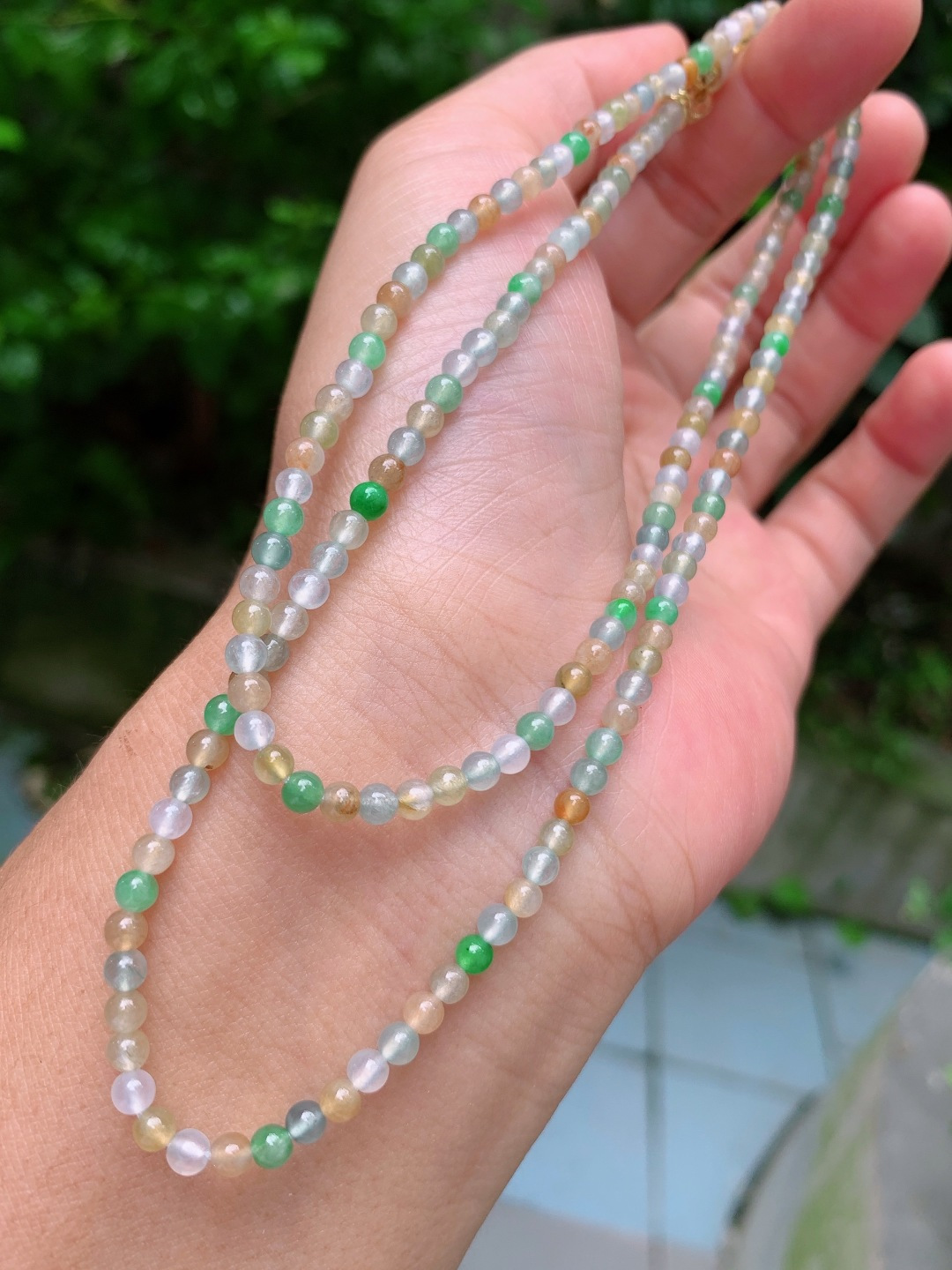 ️ 3.5mm178颗冰彩项链