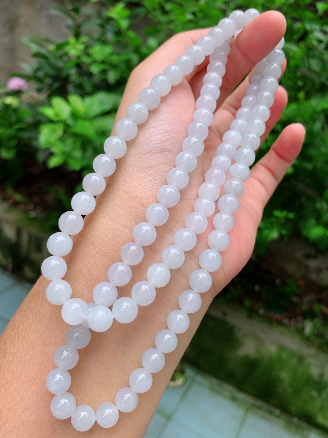 ️ 8mm88颗冰项链