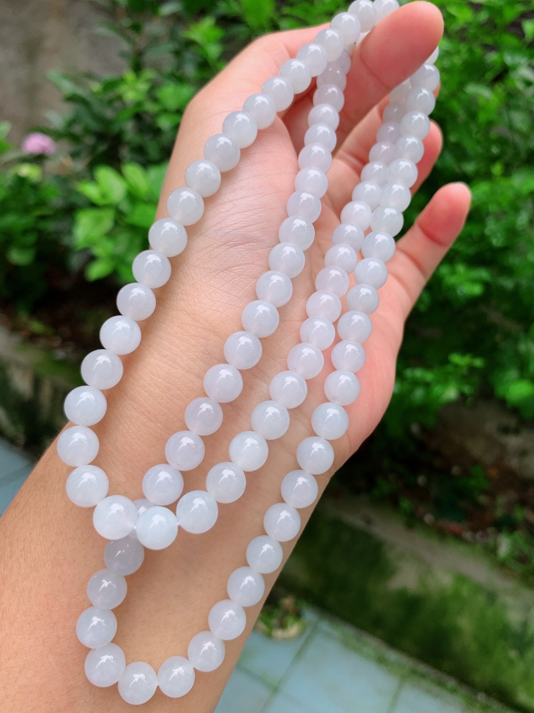 ️ 8mm88颗冰项链