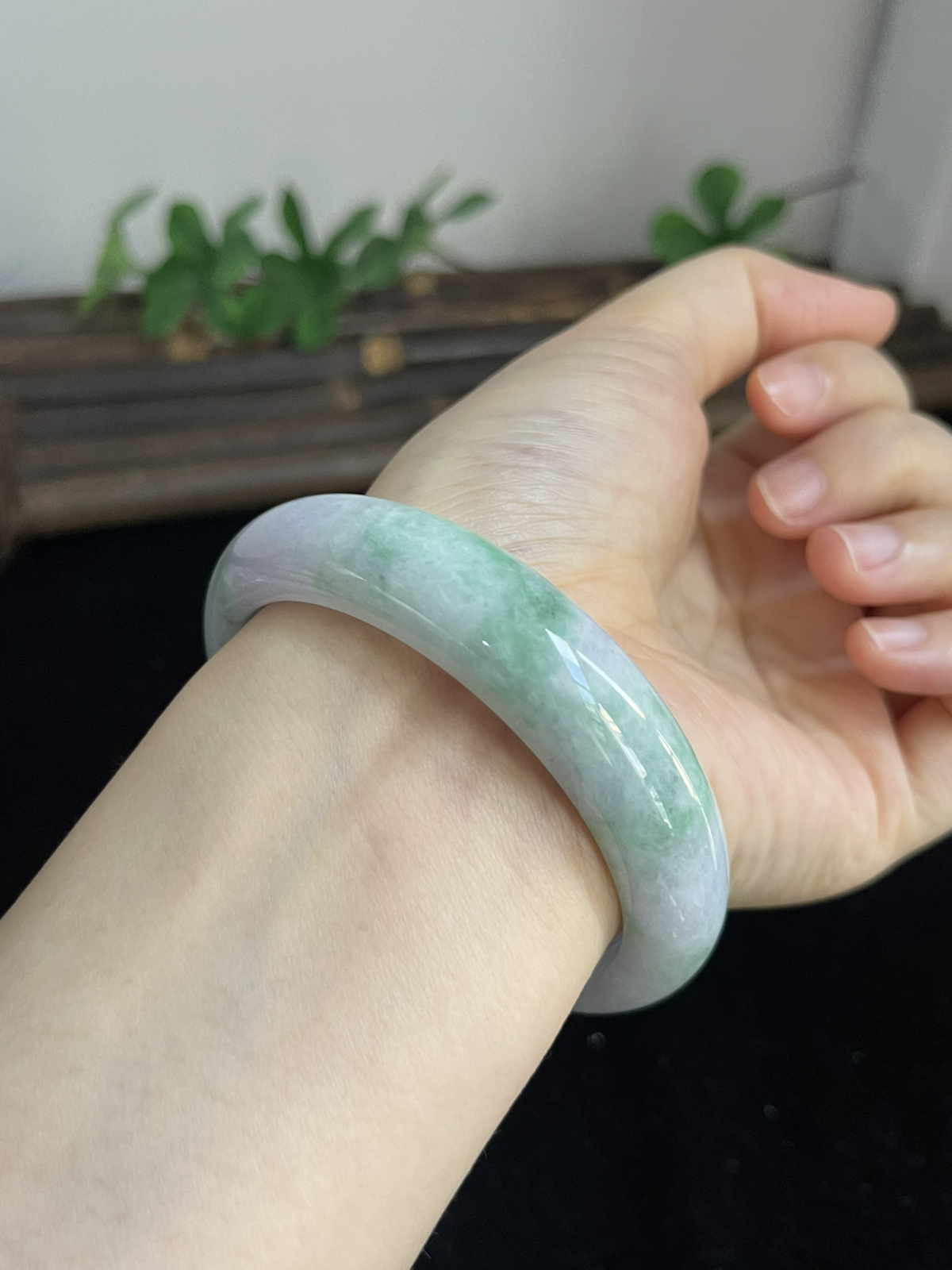 正圈58圈口，翡翠手镯