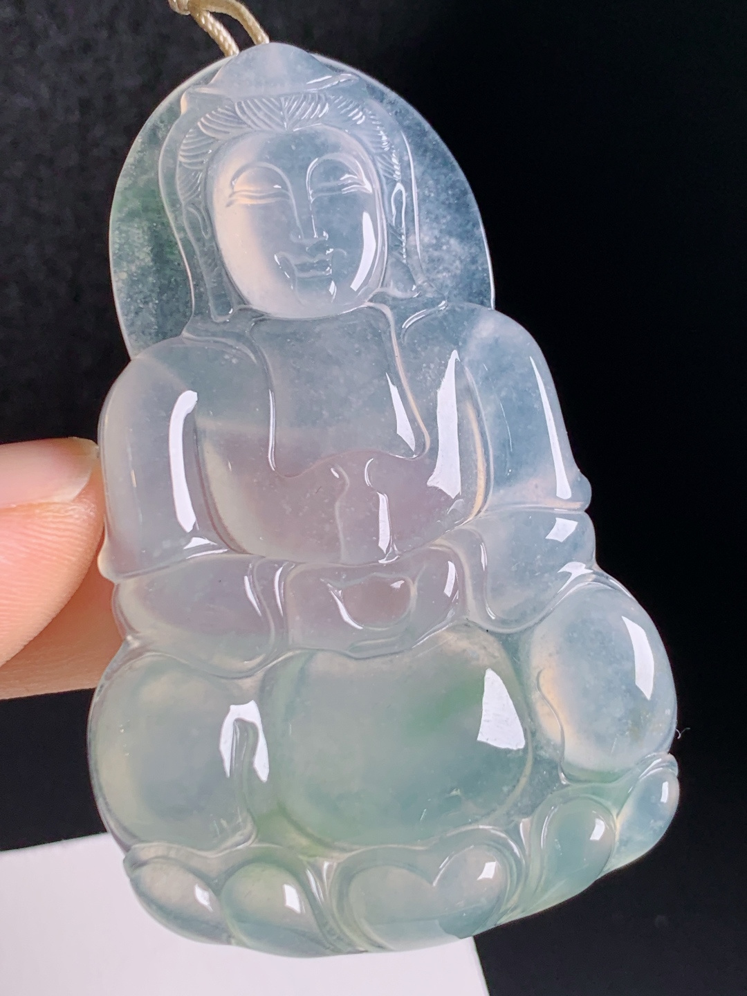 ️ 飘绿观音，雪花棉带浅绿，莹光饱满 0806