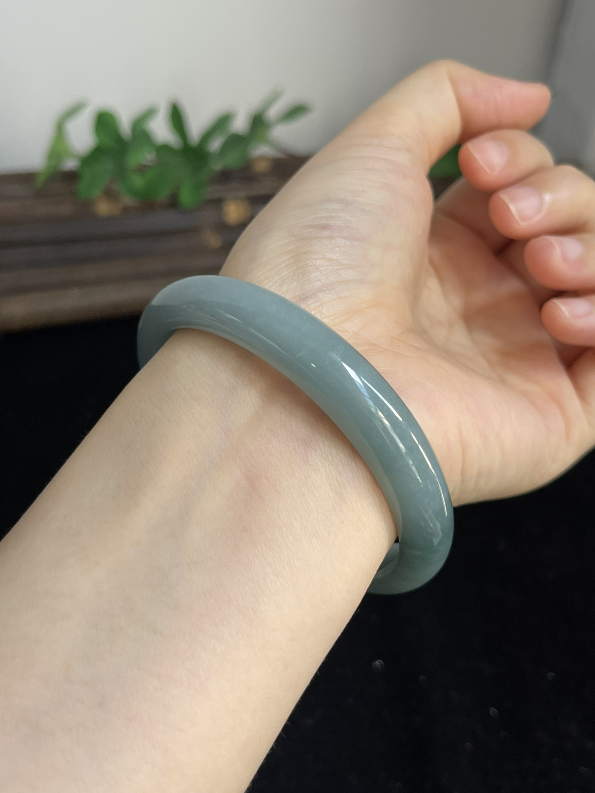 正圈60.7圈口，翡翠手镯