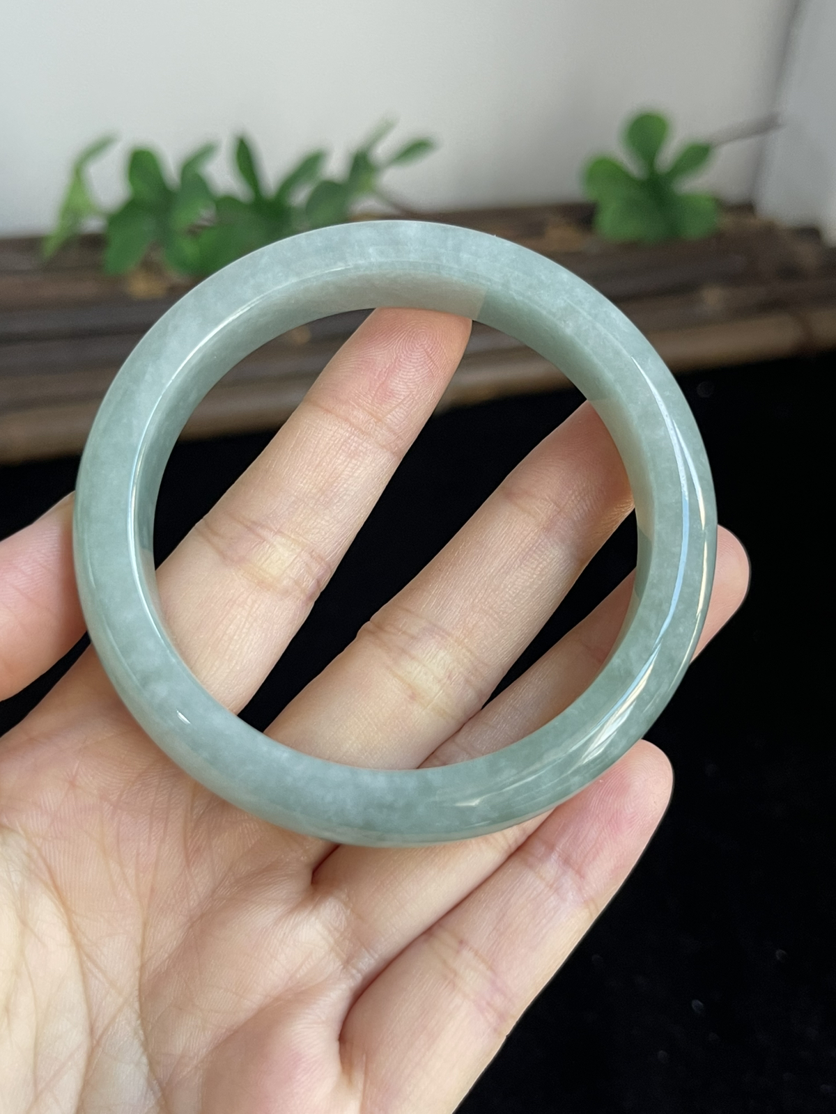正圈55.6圈口，翡翠手镯