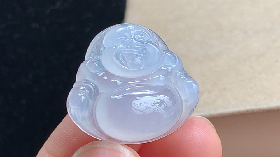 ️ 笑佛，无裂，尺寸24.4-21.7-5.8mm，包A附证书