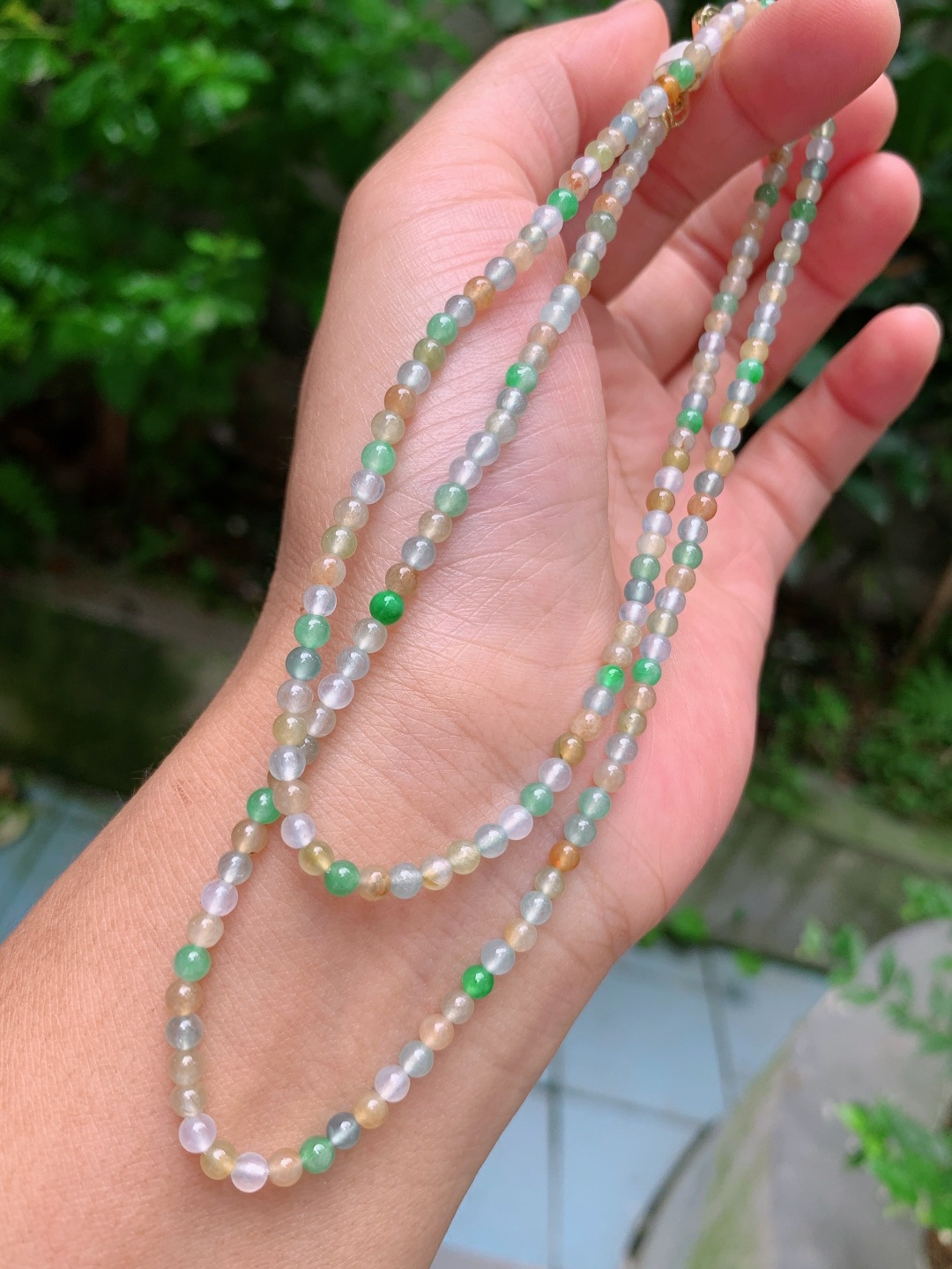 ️ 3.5mm178颗冰彩项链