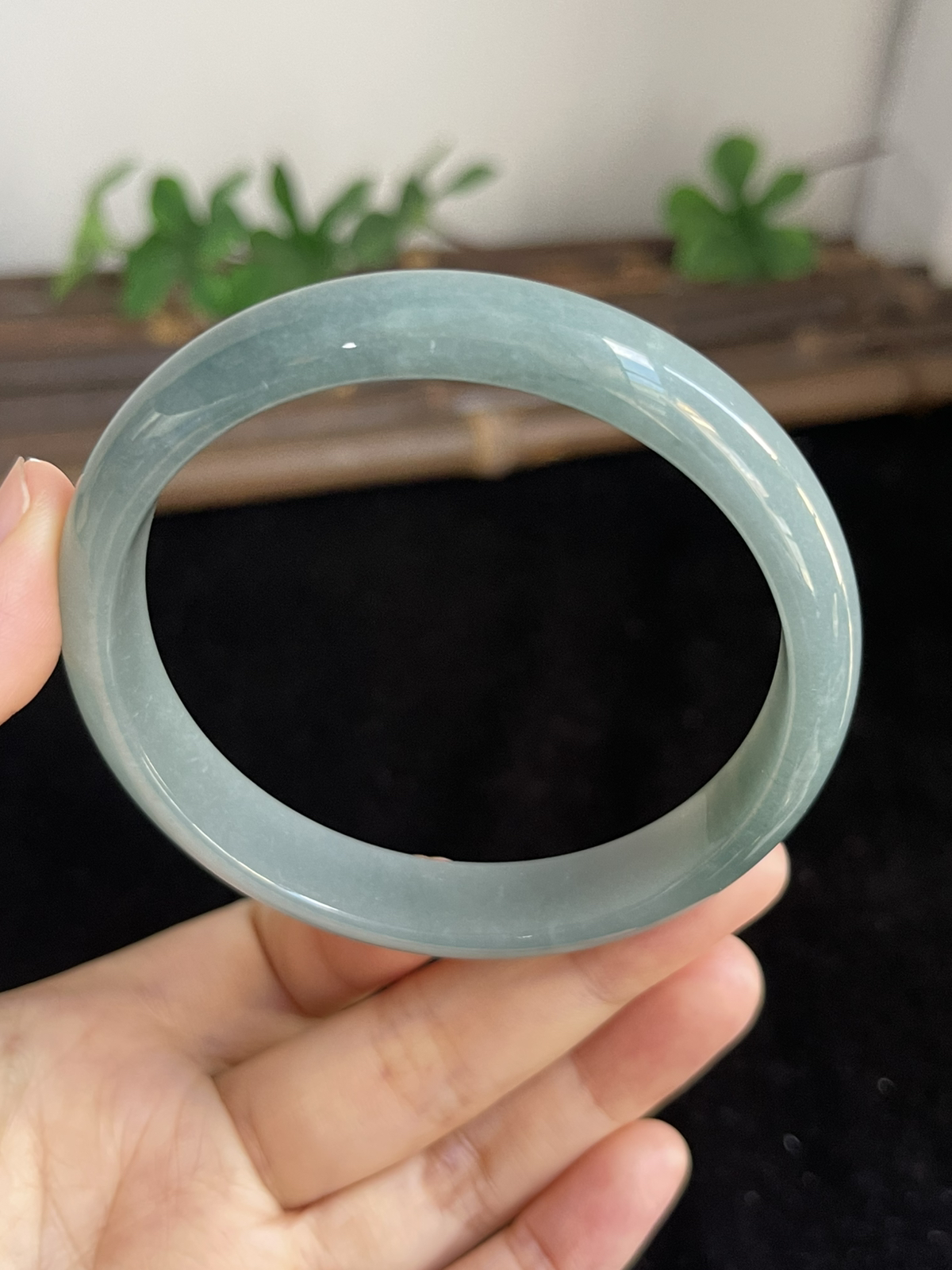 正圈60.7圈口，翡翠手镯