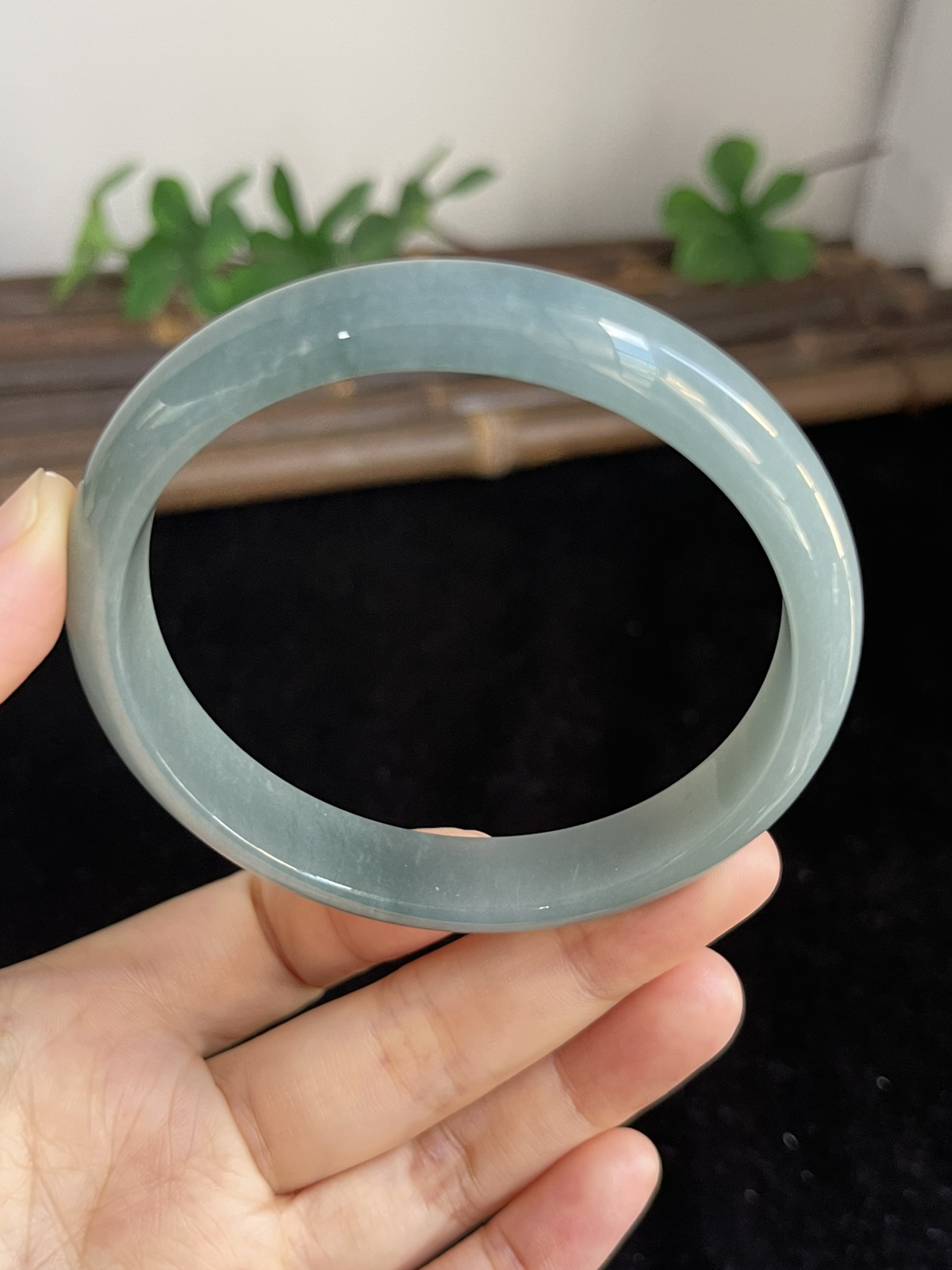 正圈60.7圈口，翡翠手镯