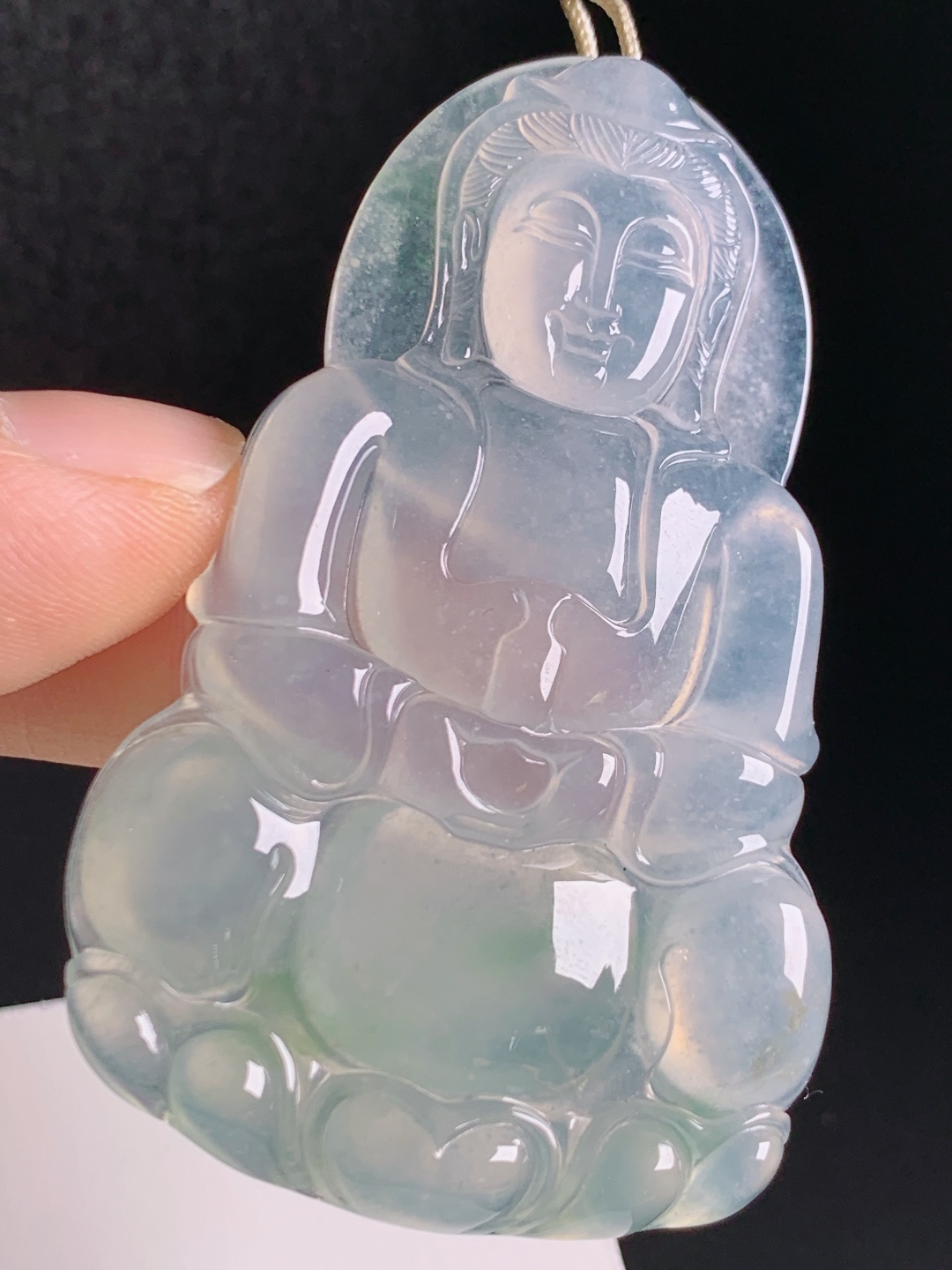 ️ 飘绿观音，雪花棉带浅绿，莹光饱满 0806