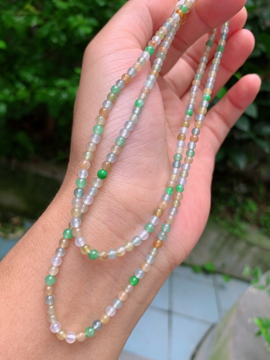 ️ 3.5mm178颗冰彩项链