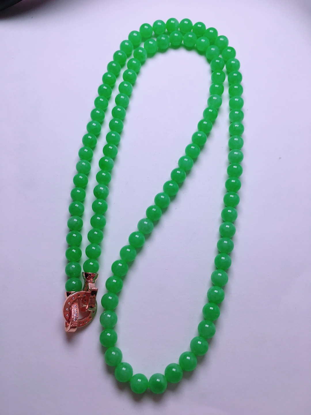 ️绿珠子项链，晶莹剔透，新颖时尚，5.5-5.8