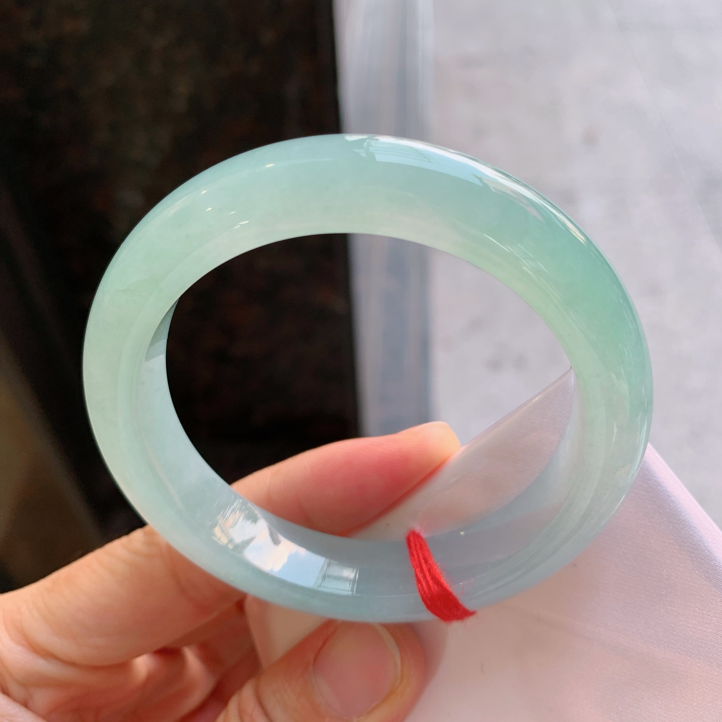 正圈冰飘绿 有纹 尺寸：56/12.5/9 版型好