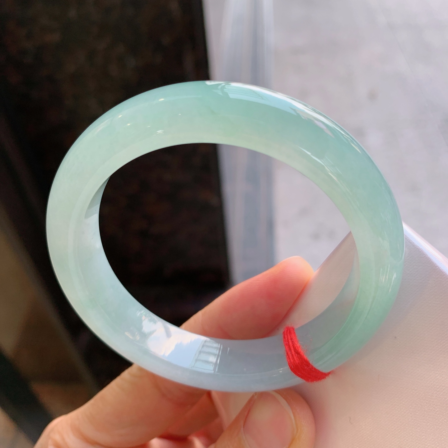 正圈冰飘绿 有纹 尺寸：56/12.5/9 版型好