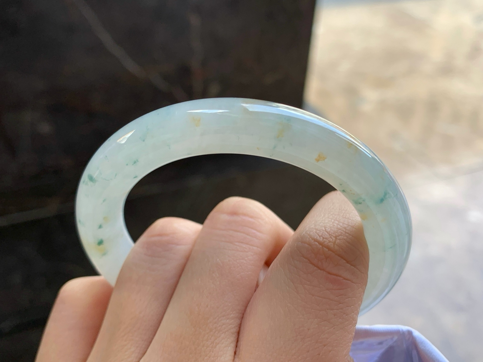 52.5-9.8
飘花圆条手镯^_^清新