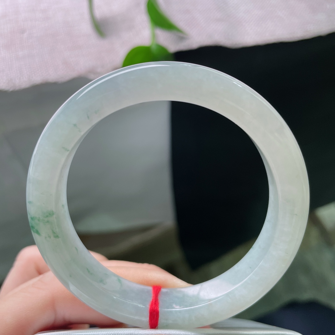 55/11.7/8.6，飘花正圈，肉质细腻干净，温柔淑雅，种老，晶体纹，ss54340a