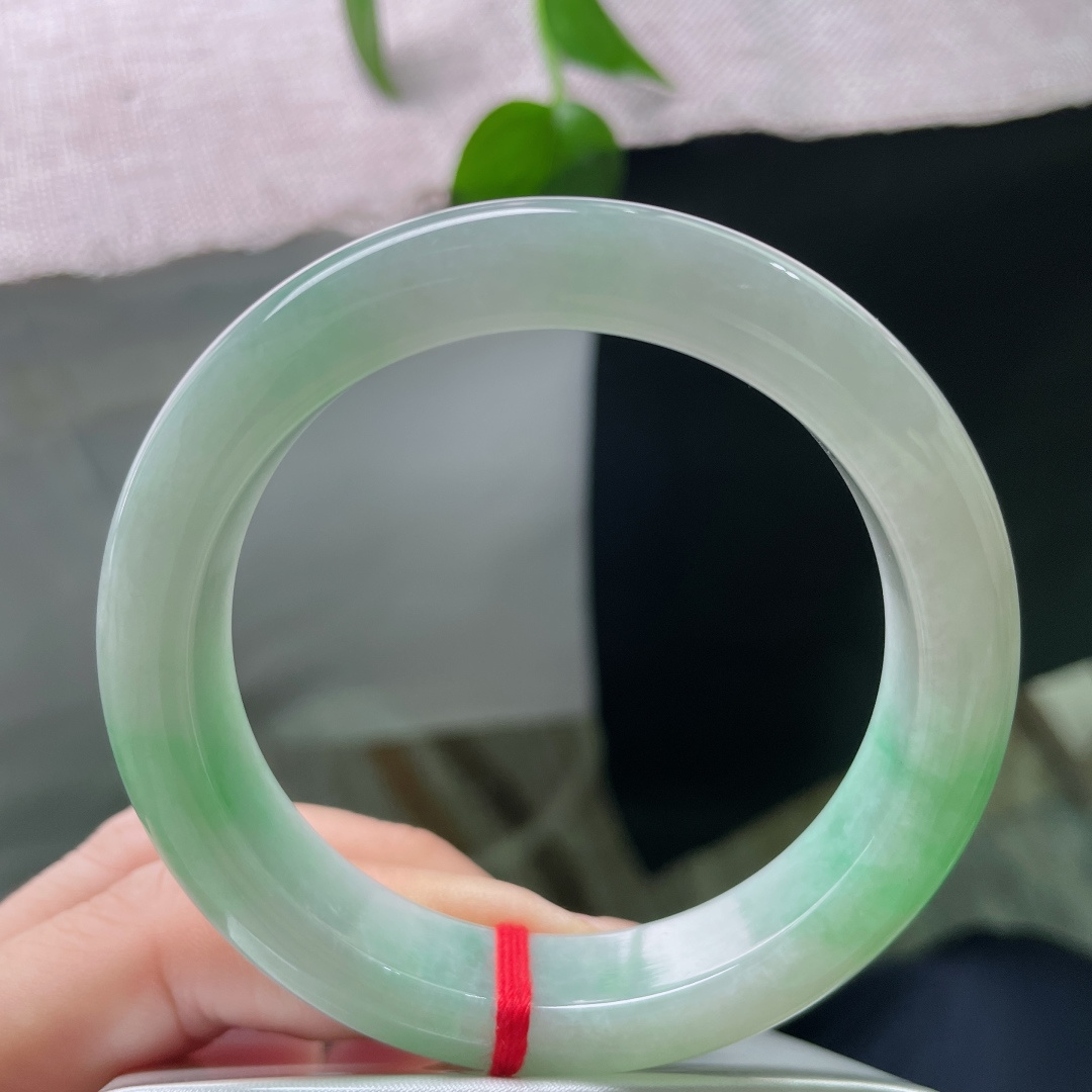 绿底正圈，水润，清雅，优雅永不过时，有棉线，ss54341a